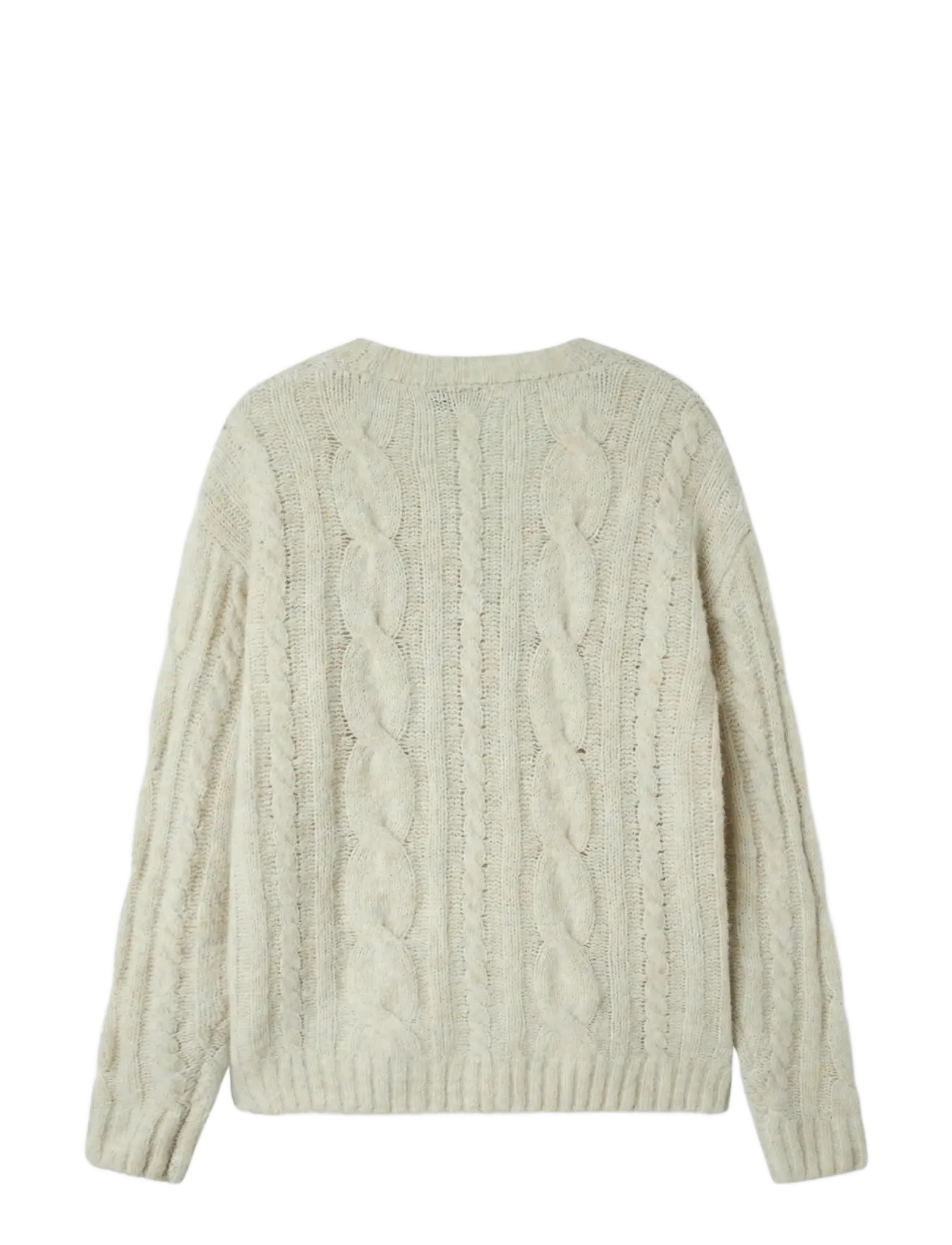 LMTD - NLFNAIBLE LS KNIT CARDIGAN - cardigans - oatmeal - 1