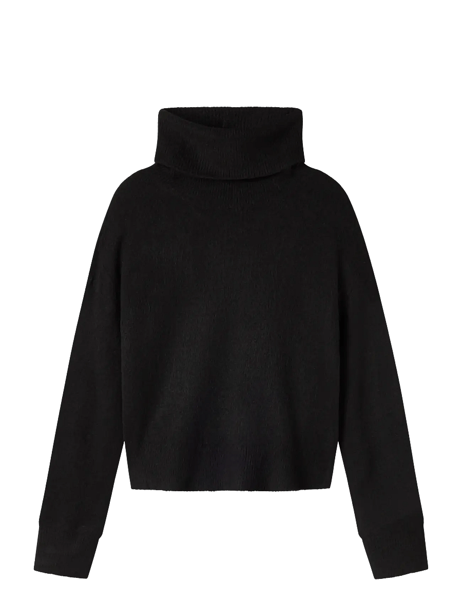 LMTD - NLFLODET LS ROLL NECK KNIT - pullover - black - 0