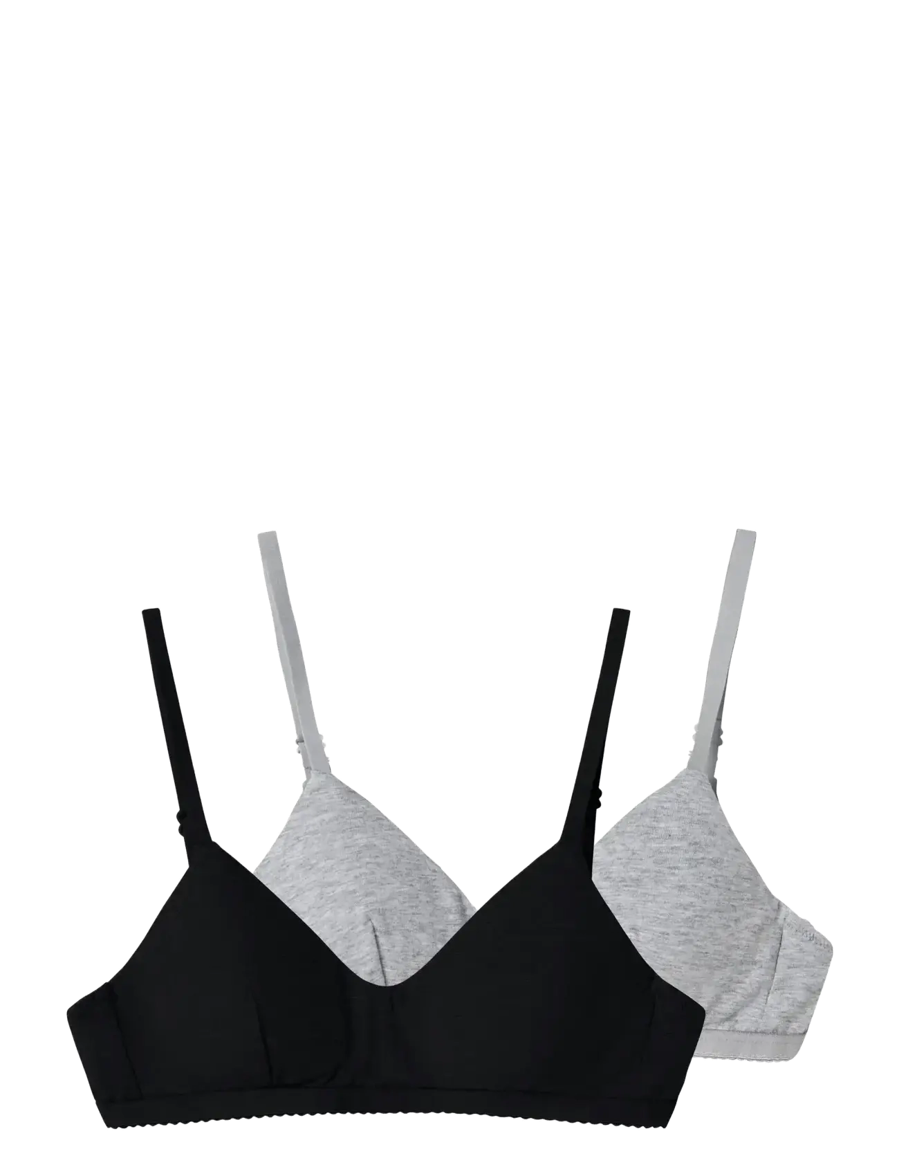 LMTD Nlfnantelle Bralette 2P Noos Schwarz - 122-128 - Kinder