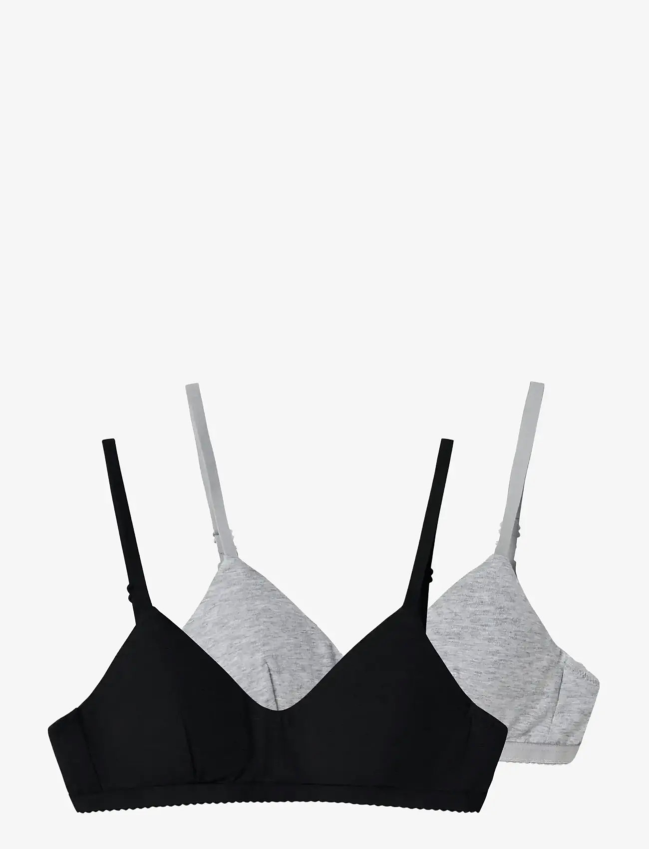 LMTD - NLFNANTELLE BRALETTE 2P NOOS - toppar - black - 0
