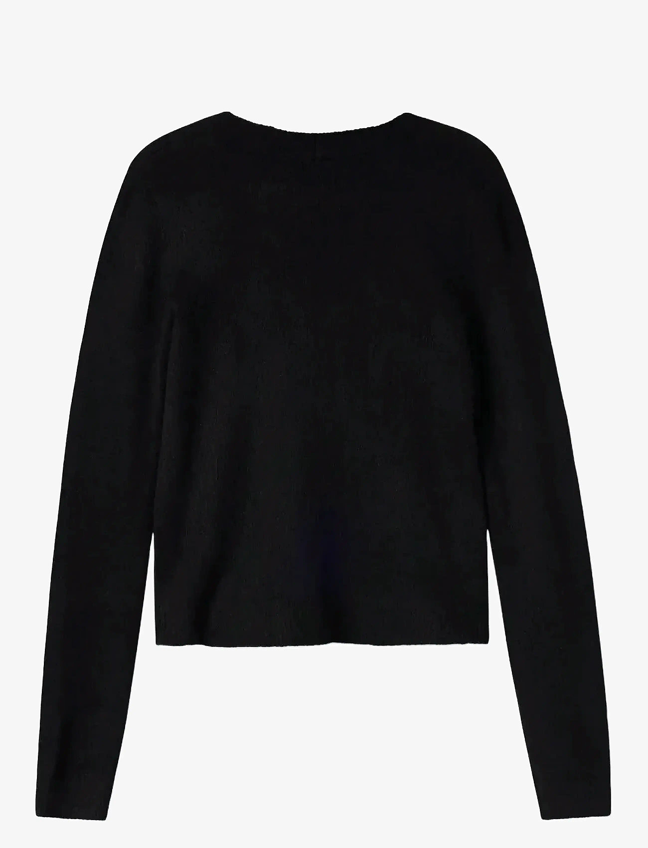 LMTD - NLFLODET LS SHORT S KNIT CARDIGAN NOOS - cardigans - black - 2