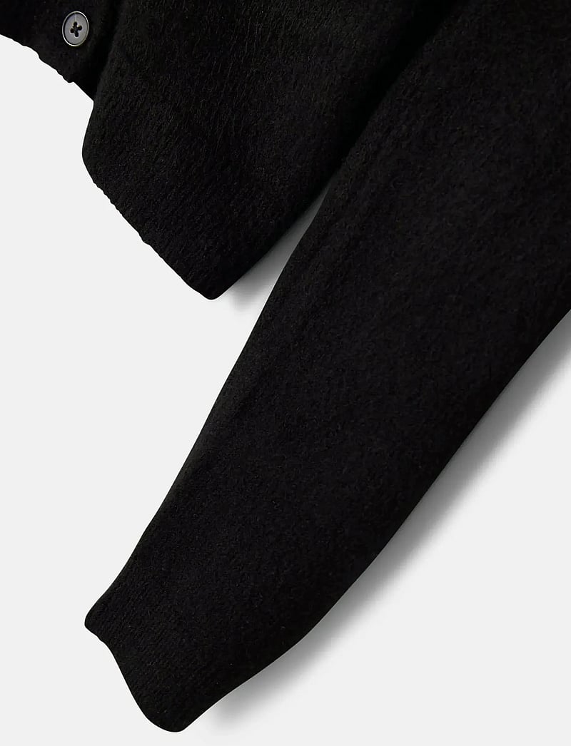 LMTD - NLFLODET LS SHORT S KNIT CARDIGAN NOOS - cardigans - black - 5