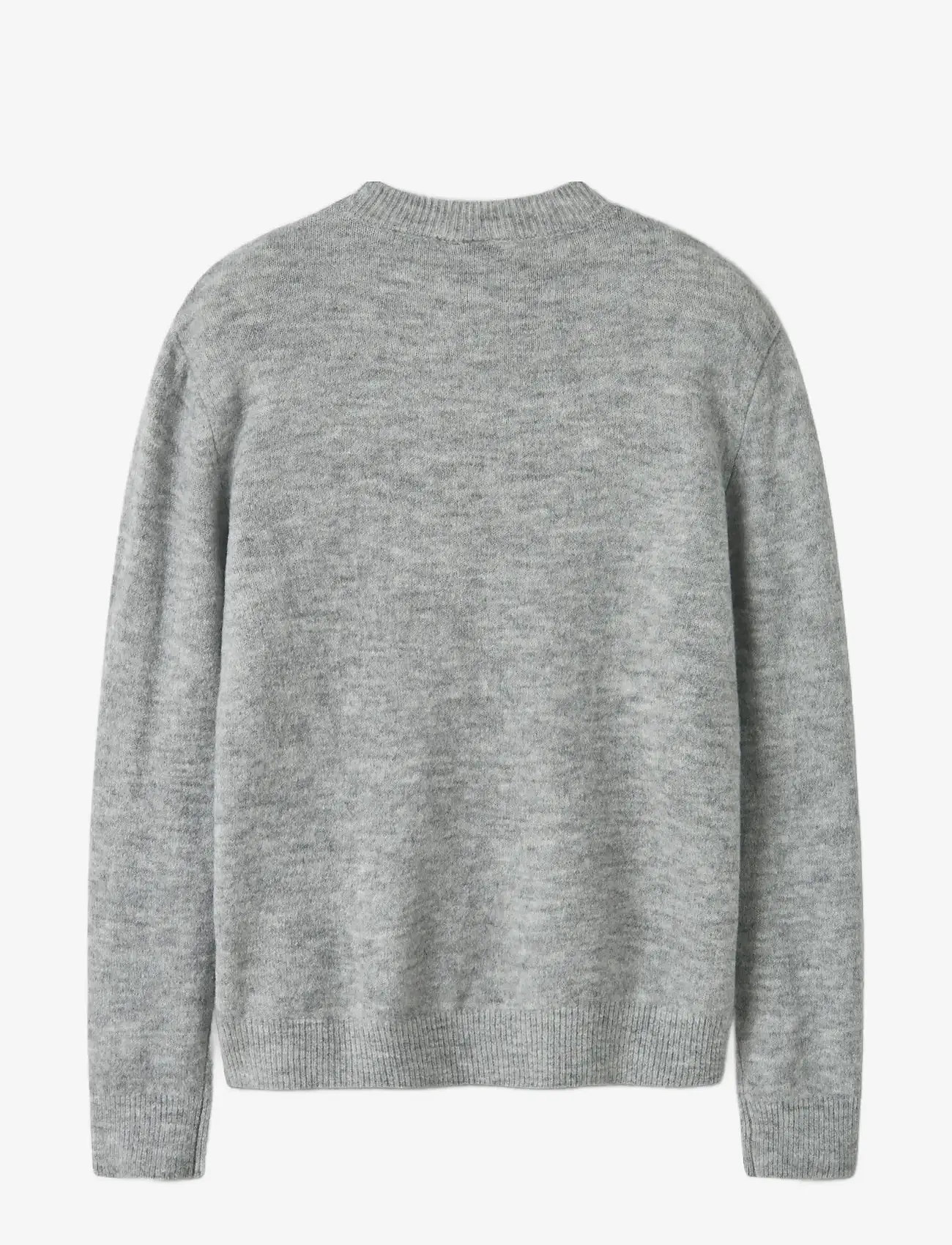 LMTD - NLMLODETT LS O-NECK KNIT - peysur - light grey melange - 2
