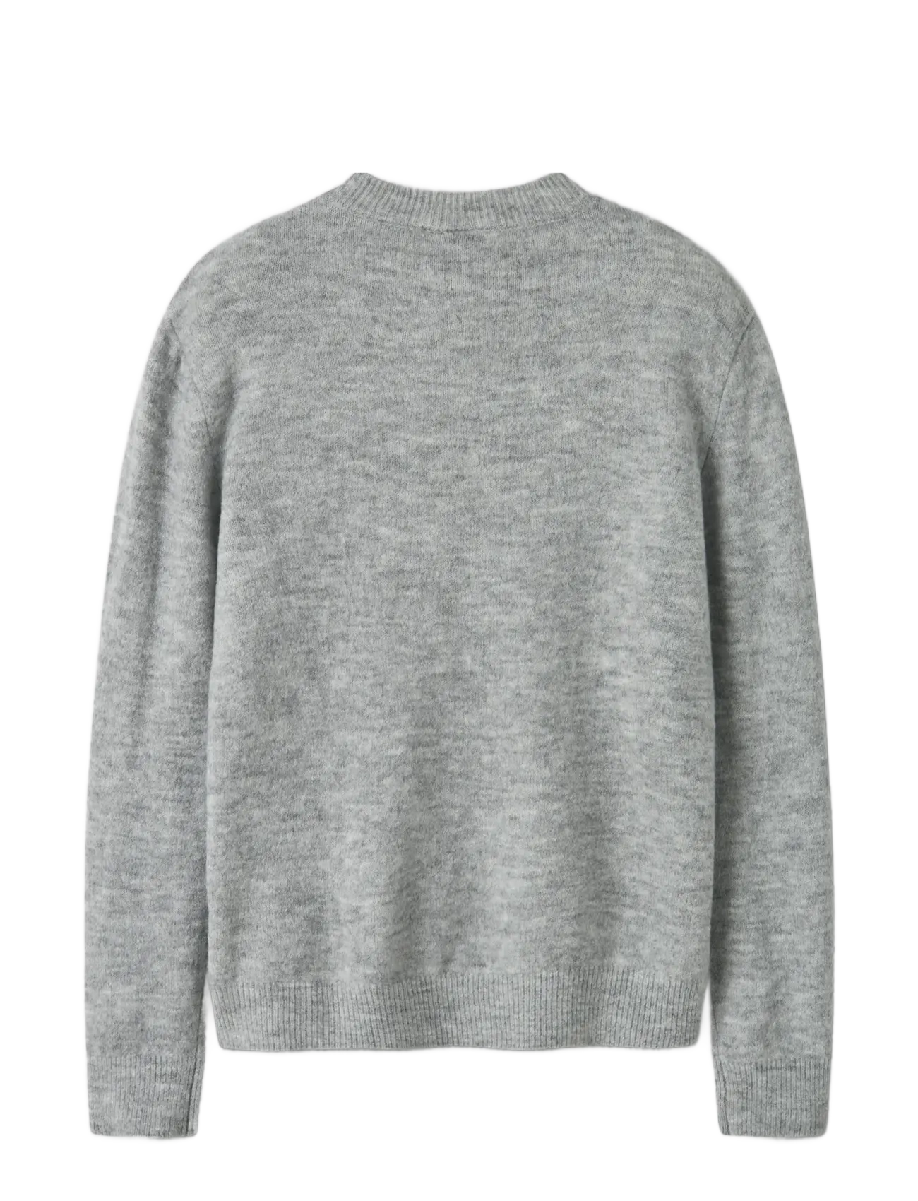 LMTD - NLMLODETT LS O-NECK KNIT - light grey melange - 2