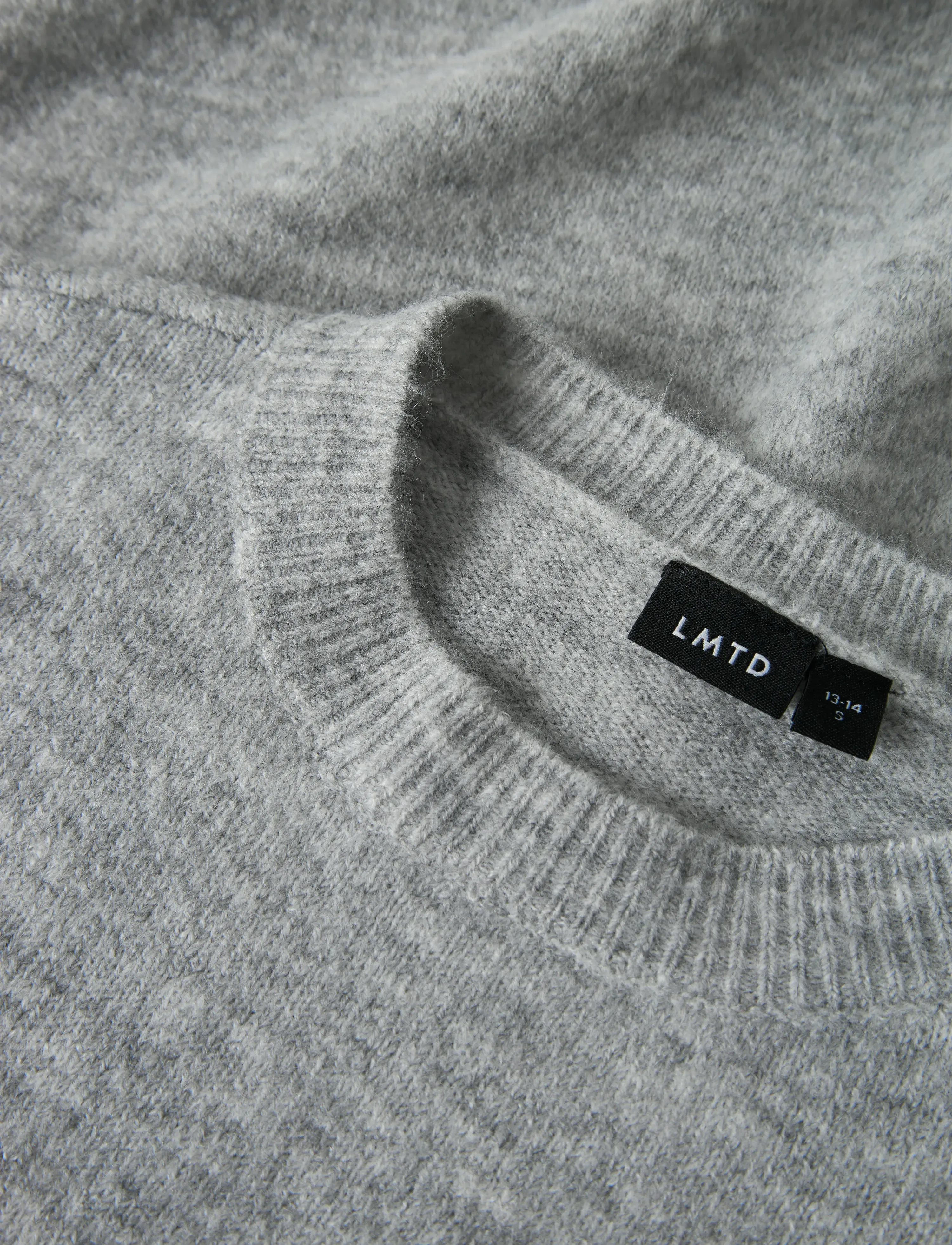 LMTD - NLMLODETT LS O-NECK KNIT - light grey melange - 4