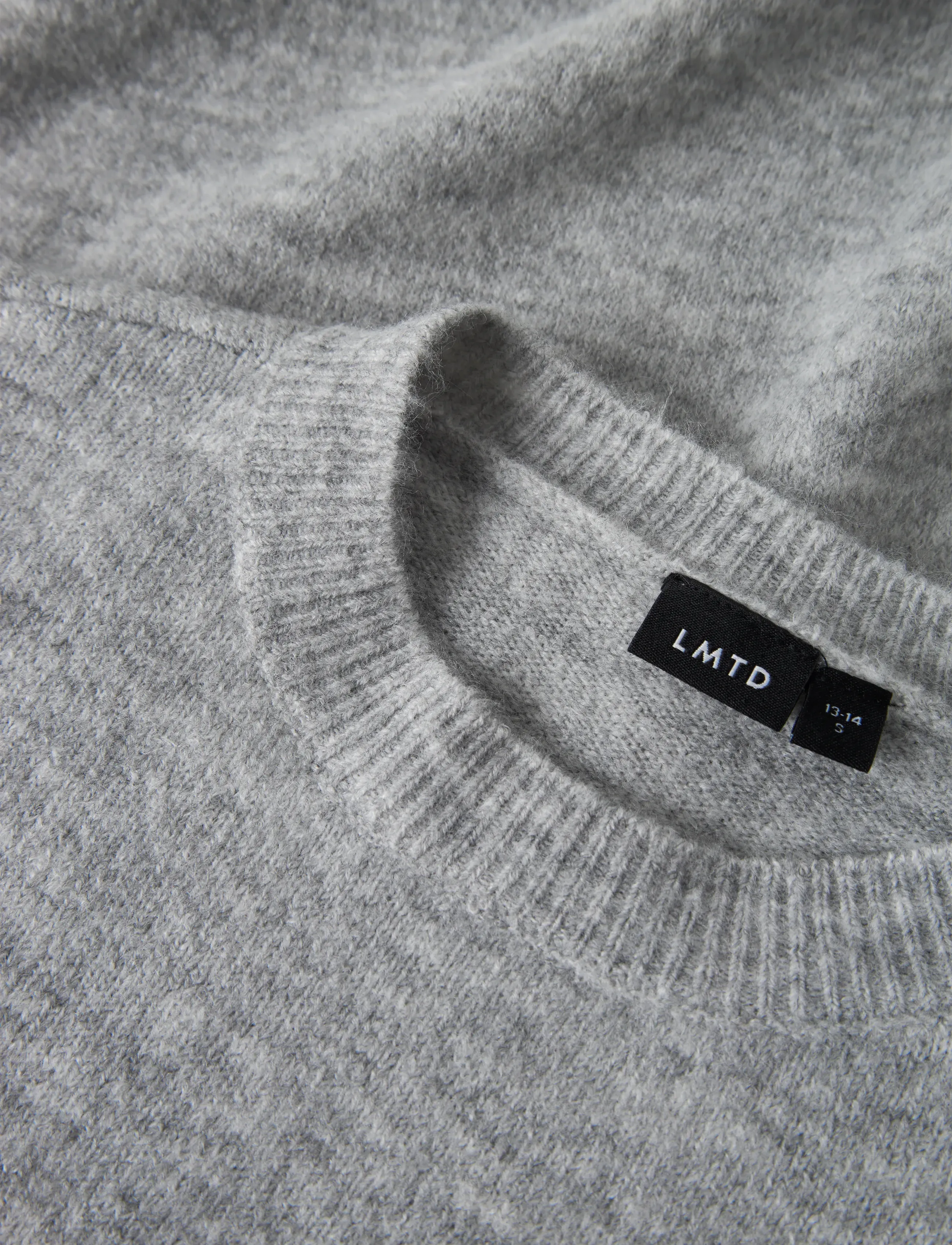 LMTD - NLMLODETT LS O-NECK KNIT - light grey melange - 5