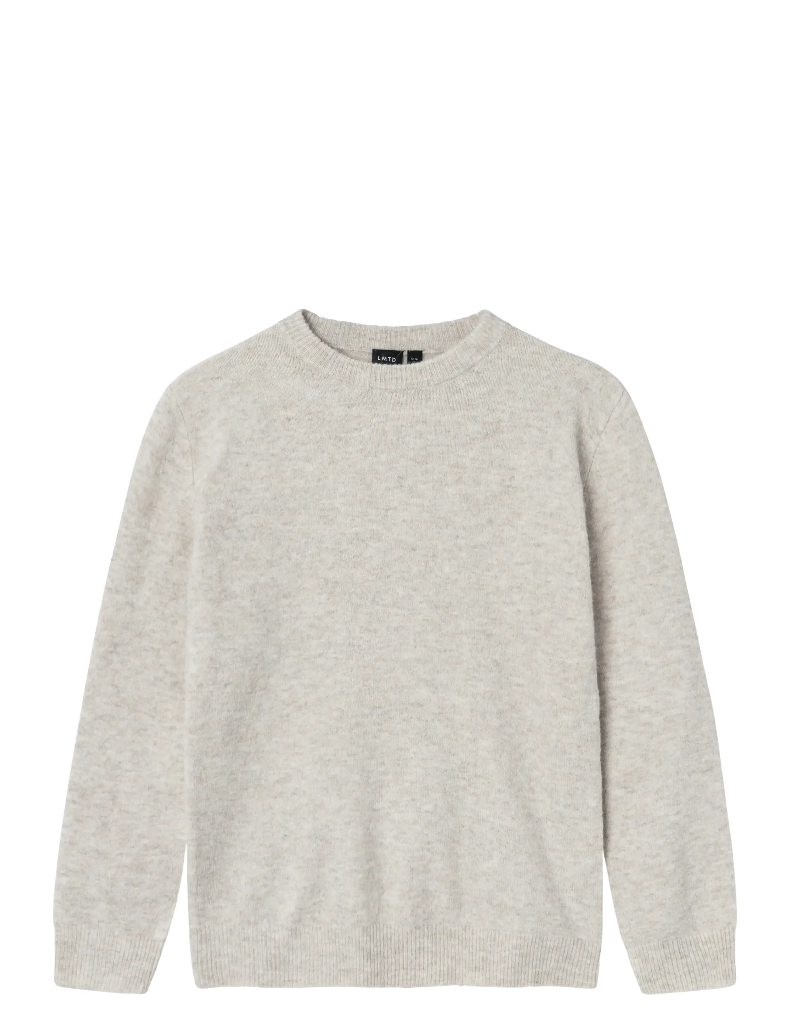 LMTD NLMLODETT LS O-NECK KNIT - Strickmode - PEYOTE / cream