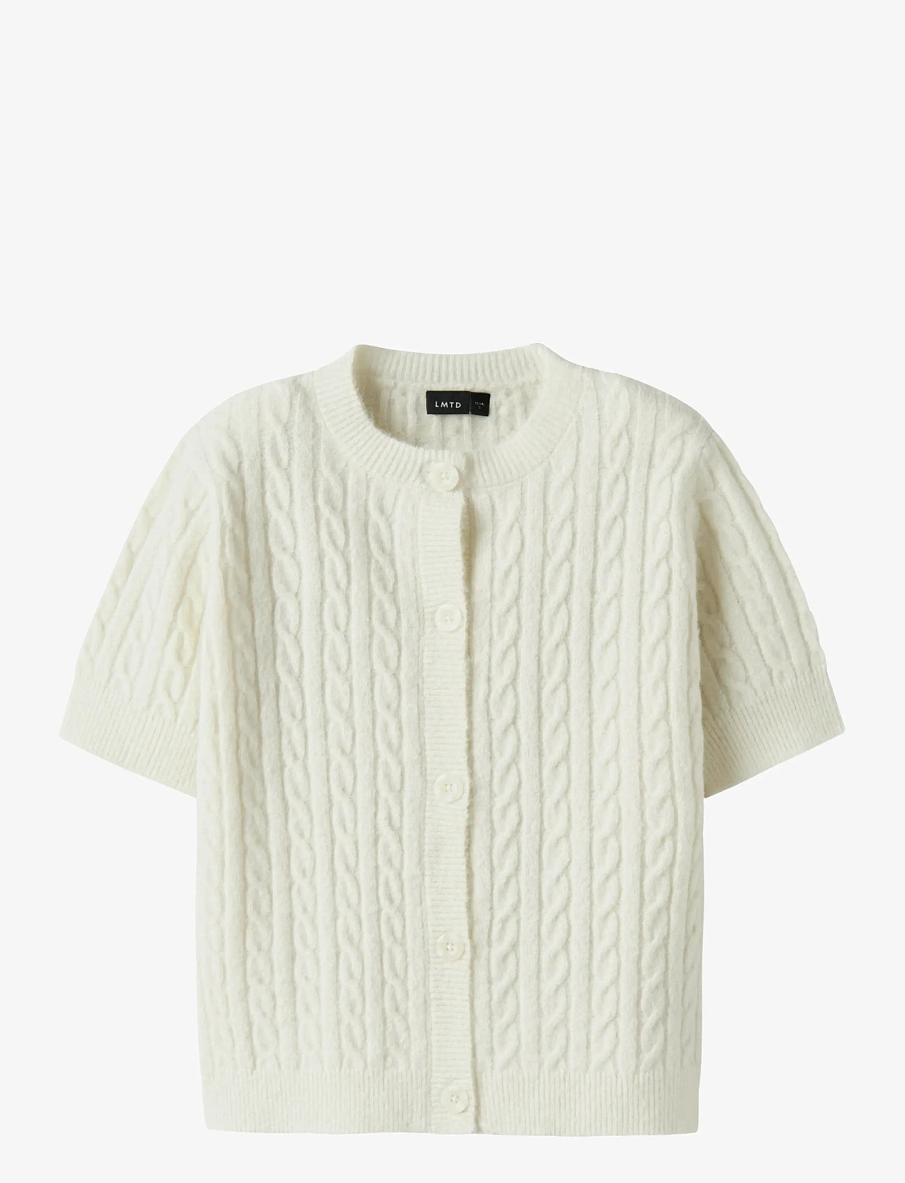 LMTD - NLFKAVE SS SHORT S KNIT CARDIGAN - kardiganid - antique white - 0