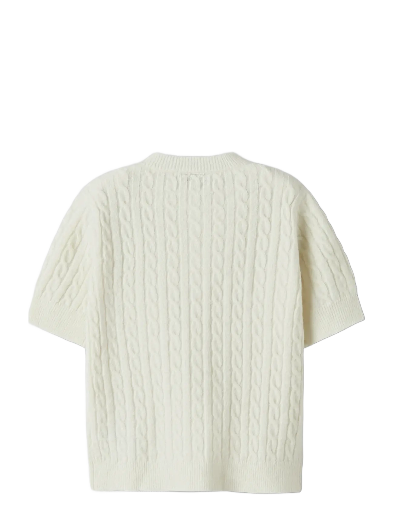 LMTD - NLFKAVE SS SHORT S KNIT CARDIGAN - susegamieji megztiniai - antique white - 1