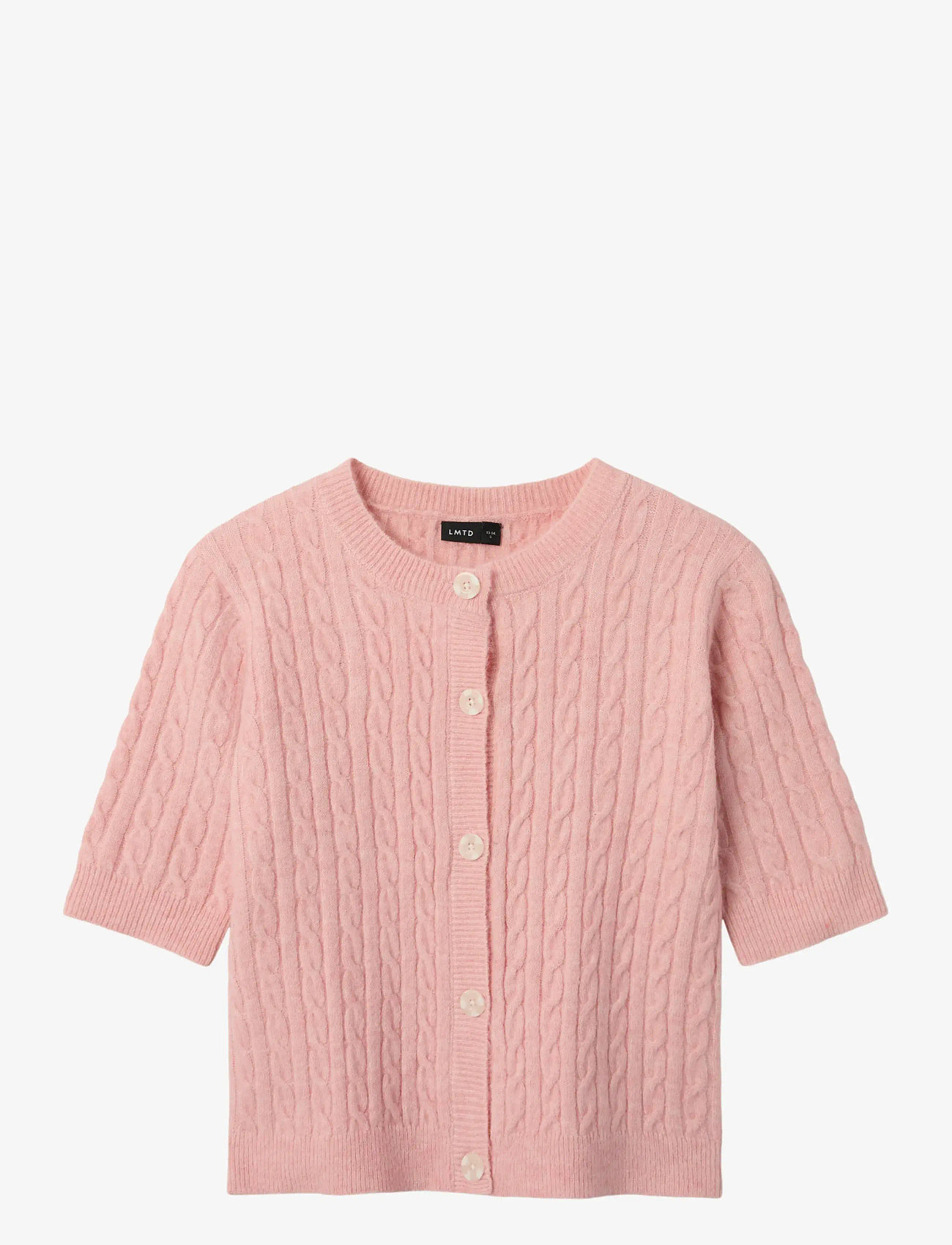 LMTD - NLFKAVE SS SHORT S KNIT CARDIGAN - koftor - crystal pink - 0