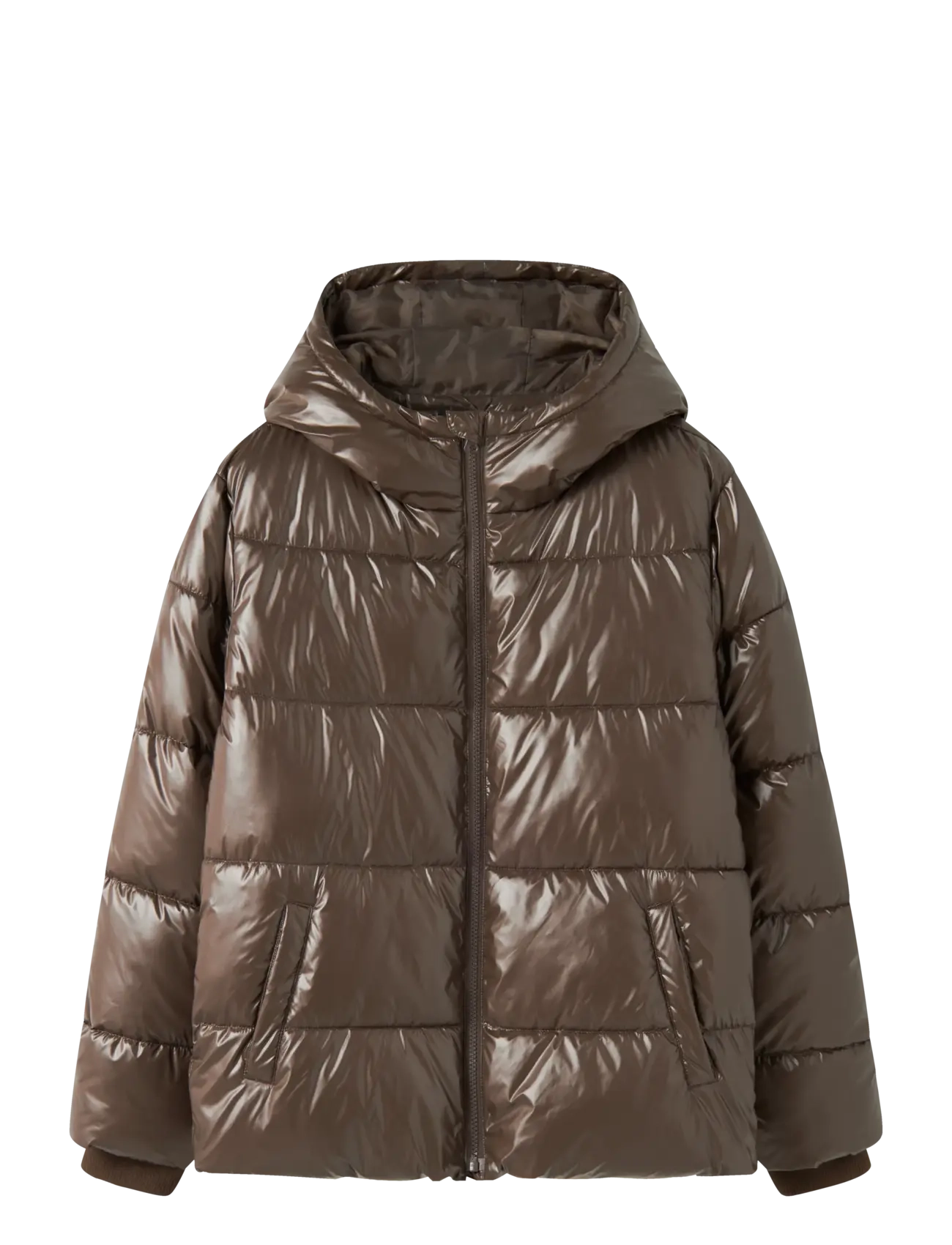 LMTD Nlnmayar Puffer Jacket Noos, 146-152, Brown, Jakker Og Frakker > Puffer Og Vatterede, Børn