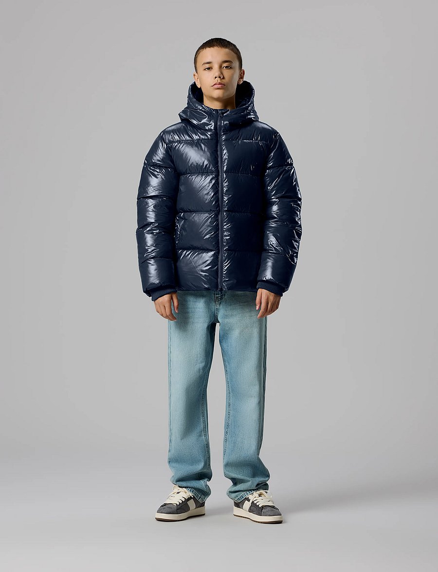 LMTD - NLNMAYAR PUFFER JACKET NOOS - talvejoped - navy blazer - 4