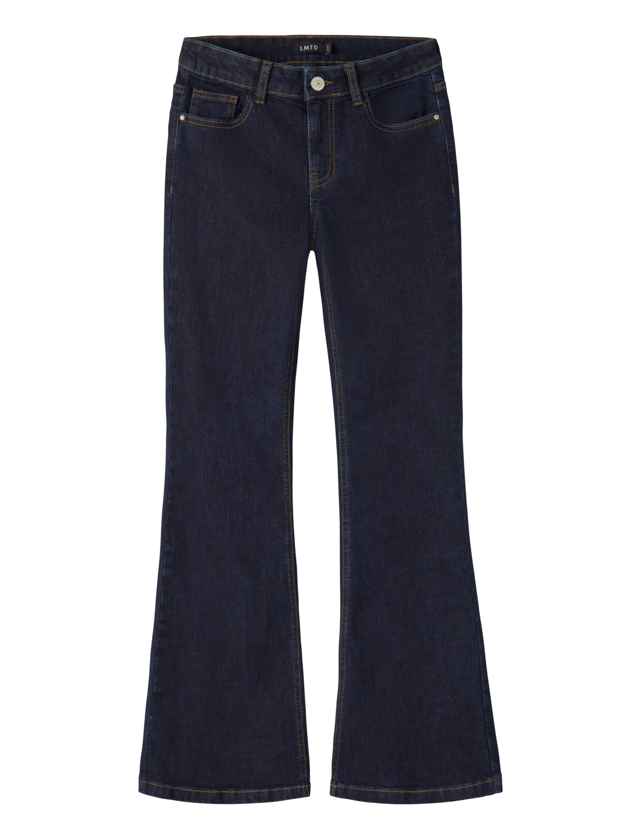 LMTD NLFBLIBLING DNM S LW FLARED PANT - Teksad - DARK BLUE DENIM / navy