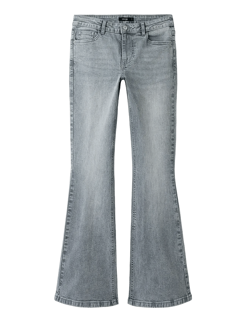 LMTD - NLFBLIBLING DNM S LW FLARED PANT - bootcut jeans - light grey denim - 0