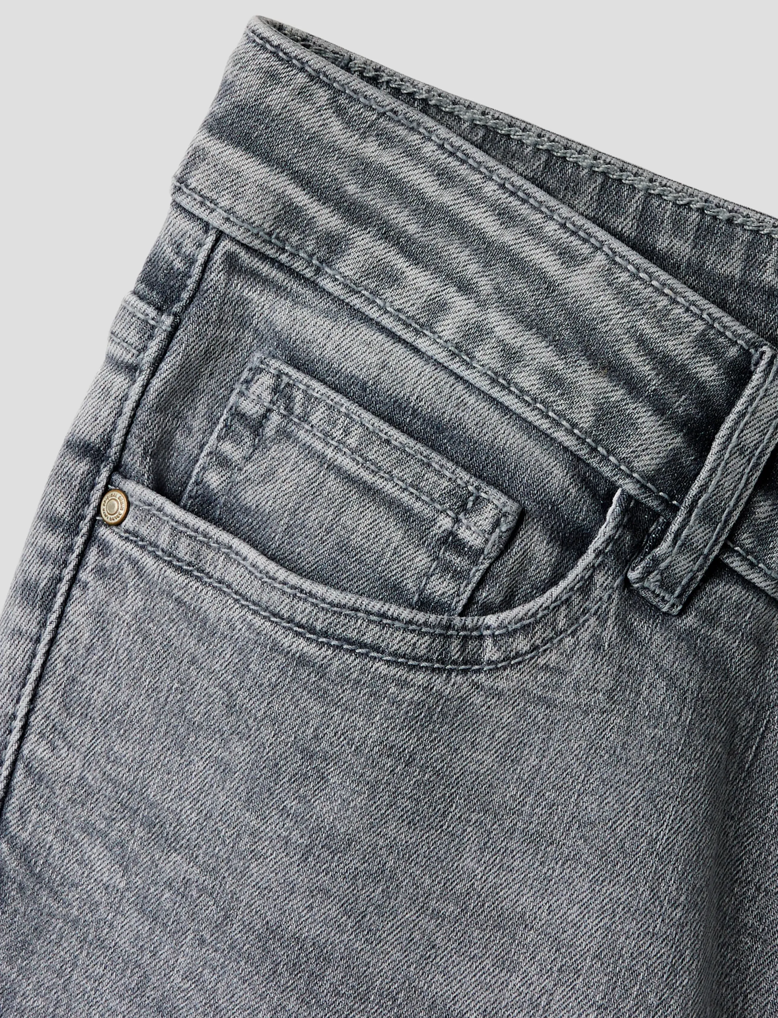 LMTD - NLFBLIBLING DNM S LW FLARED PANT - jeans - light grey denim - 4