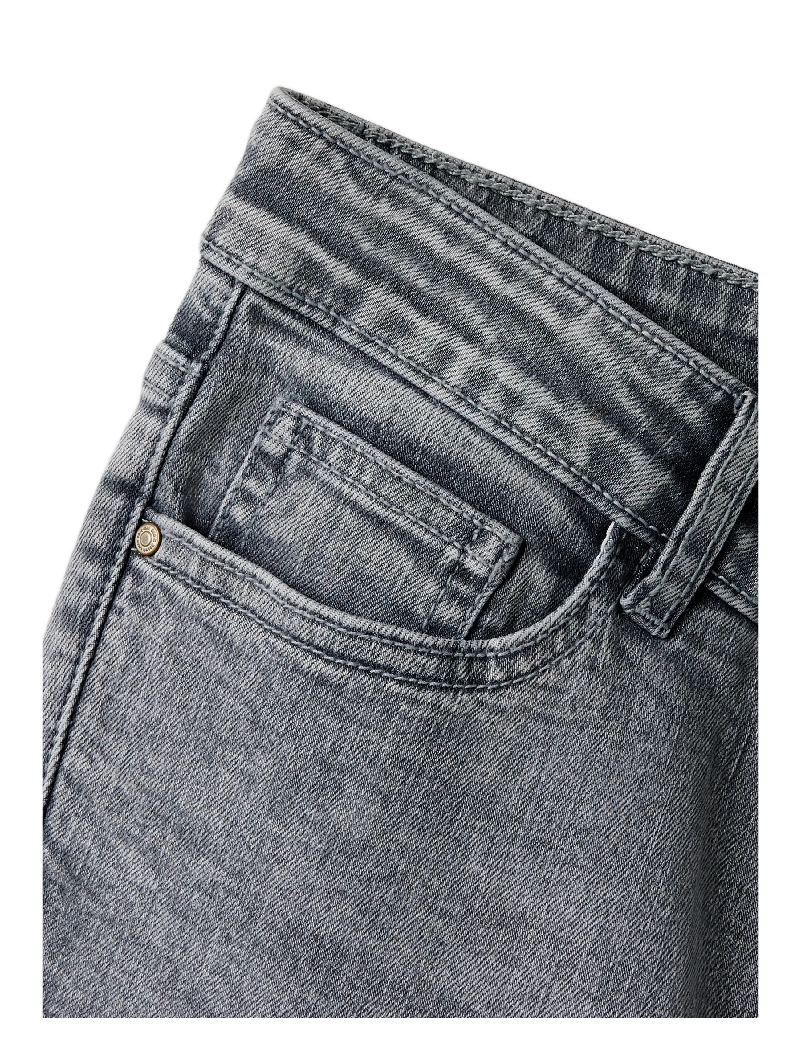 LMTD - NLFBLIBLING DNM S LW FLARED PANT - jeans - light grey denim - 2