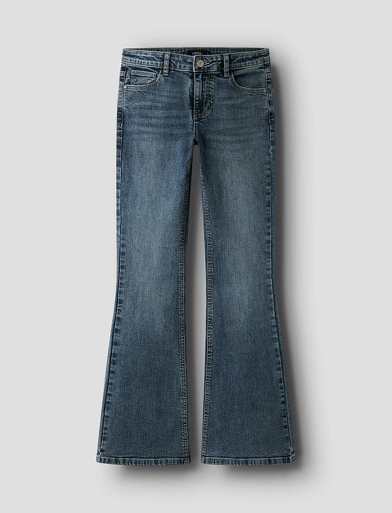 LMTD - NLFBLIBLING DNM S LW FLARED PANT - dżinsy typu bootcut - medium blue denim - 0
