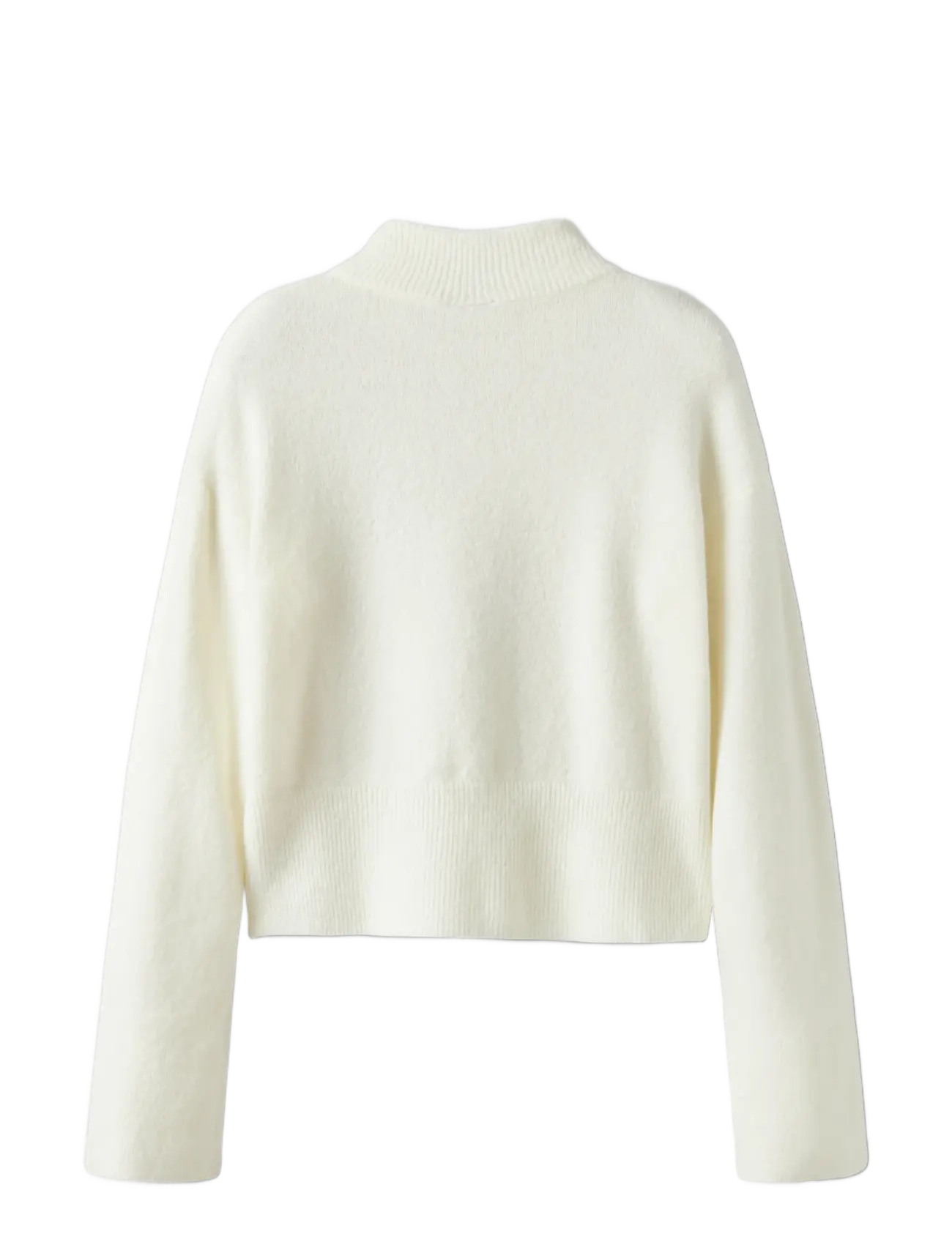 LMTD - NLFRIAA LS SHORT TURTLENECK KNIT - trøjer - antique white - 2