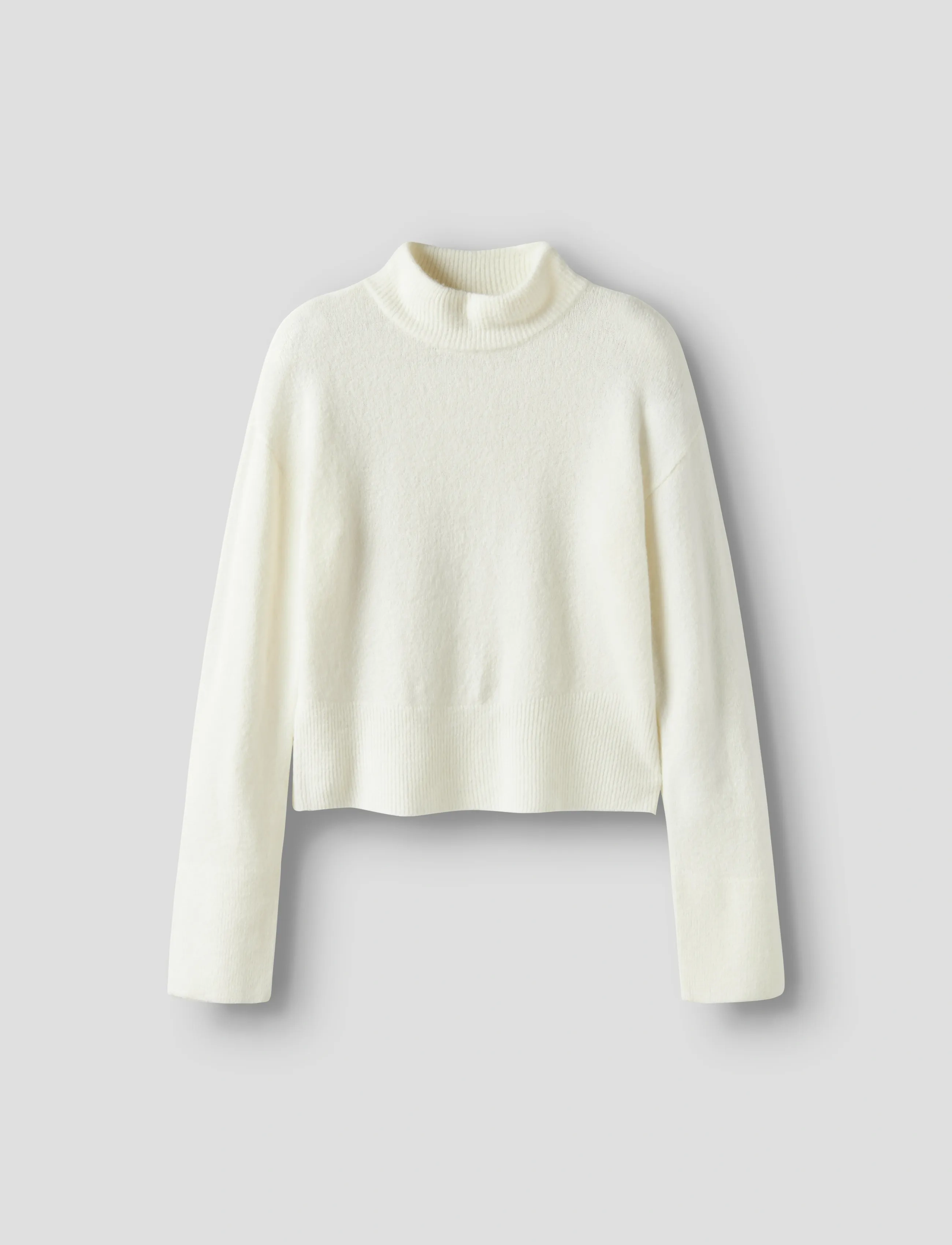 LMTD - NLFRIAA LS SHORT TURTLENECK KNIT - trøjer - antique white - 4
