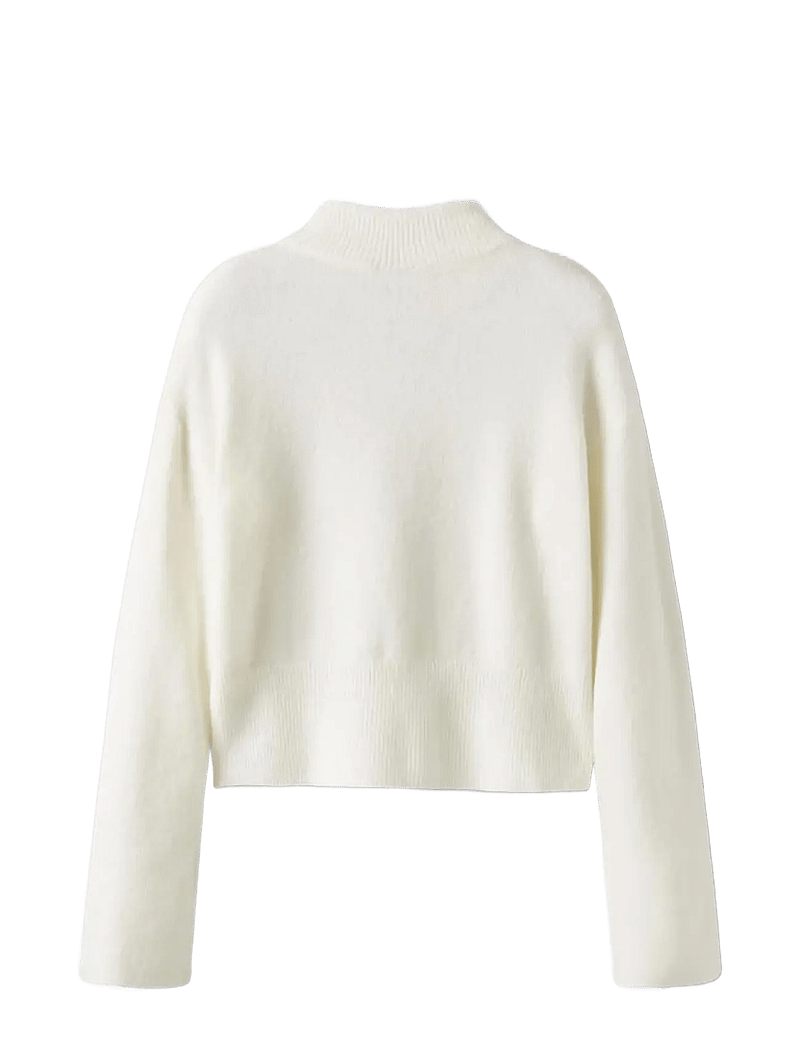 LMTD - NLFRIAA LS SHORT TURTLENECK KNIT - trøjer - antique white - 3