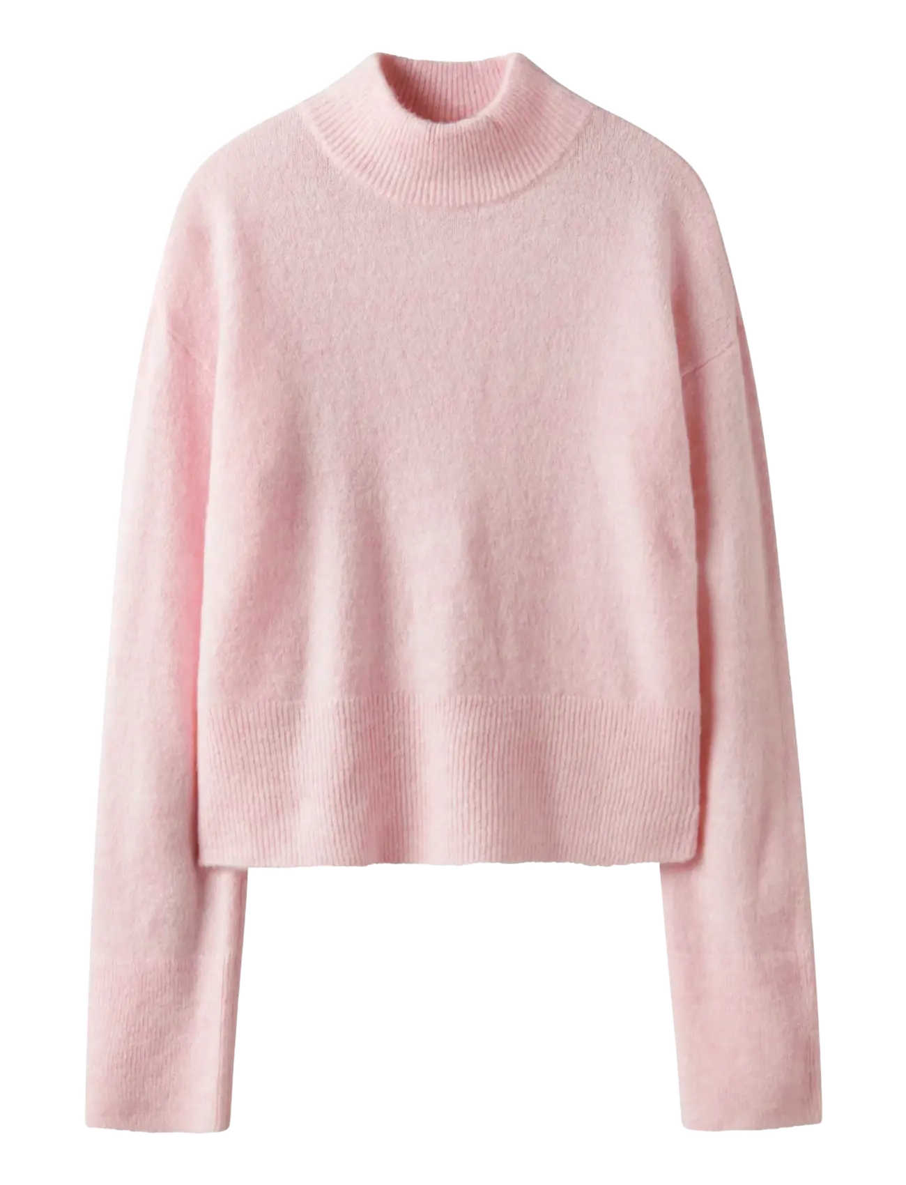 LMTD NLFRIAA LS SHORT TURTLENECK KNIT - Lapsed 98–134 - CRYSTAL PINK / pink/rose