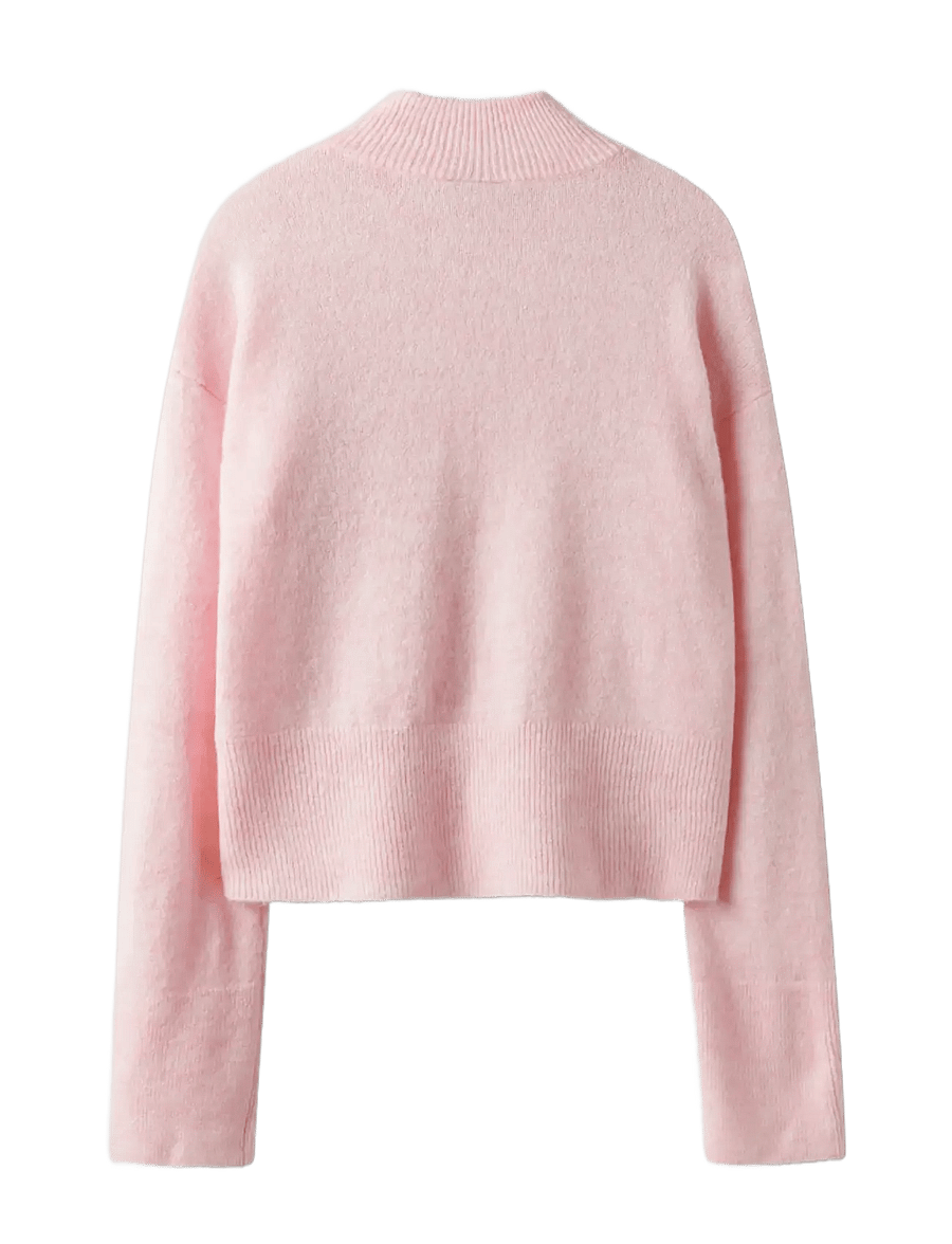 LMTD - NLFRIAA LS SHORT TURTLENECK KNIT - truien - crystal pink - 2