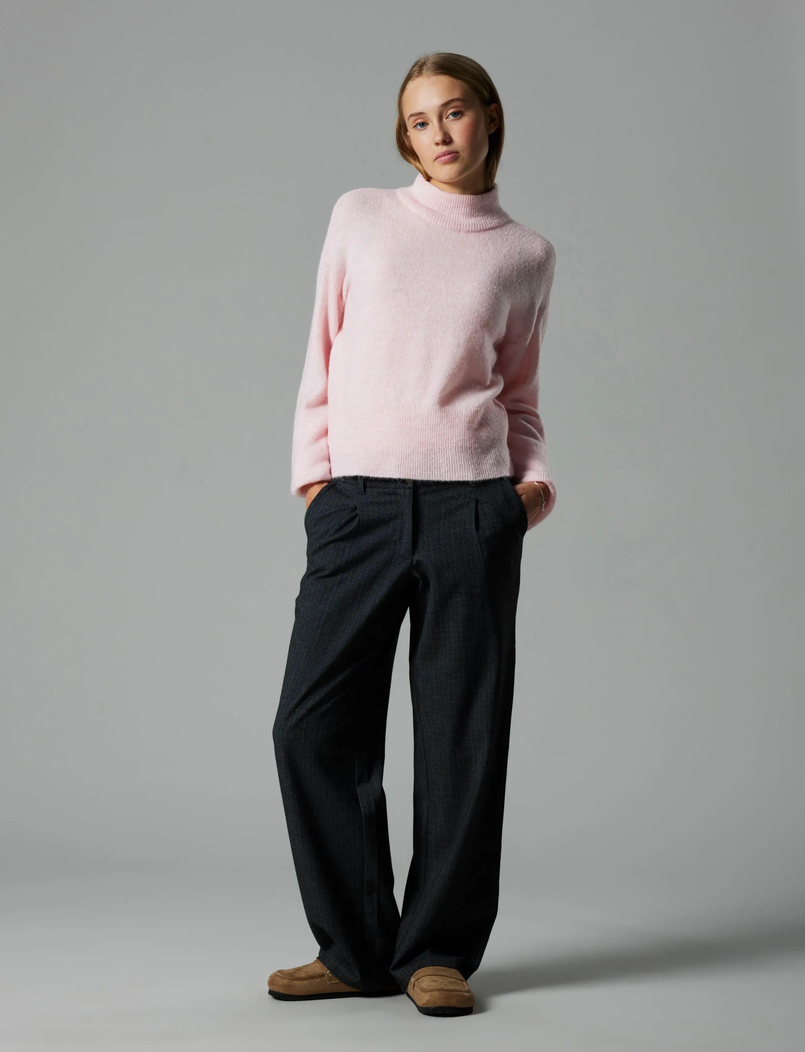 LMTD - NLFRIAA LS SHORT TURTLENECK KNIT - truien - crystal pink - 3