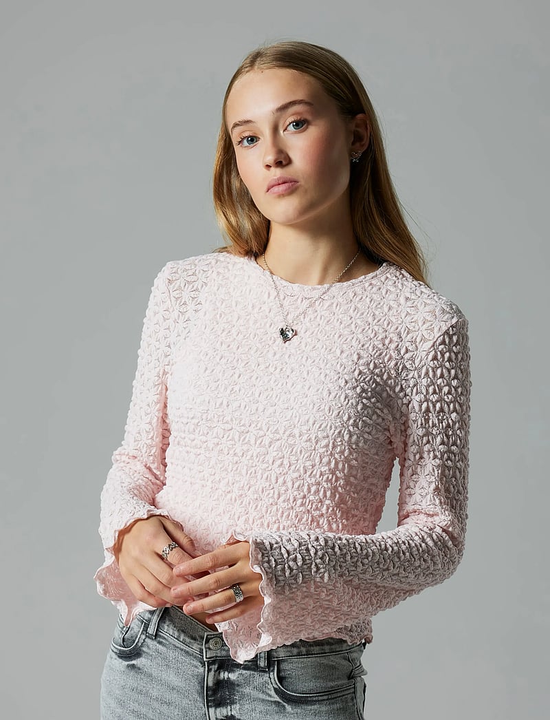 LMTD - NLFRALMA BELL SLEEVE TOP - crystal pink - 0