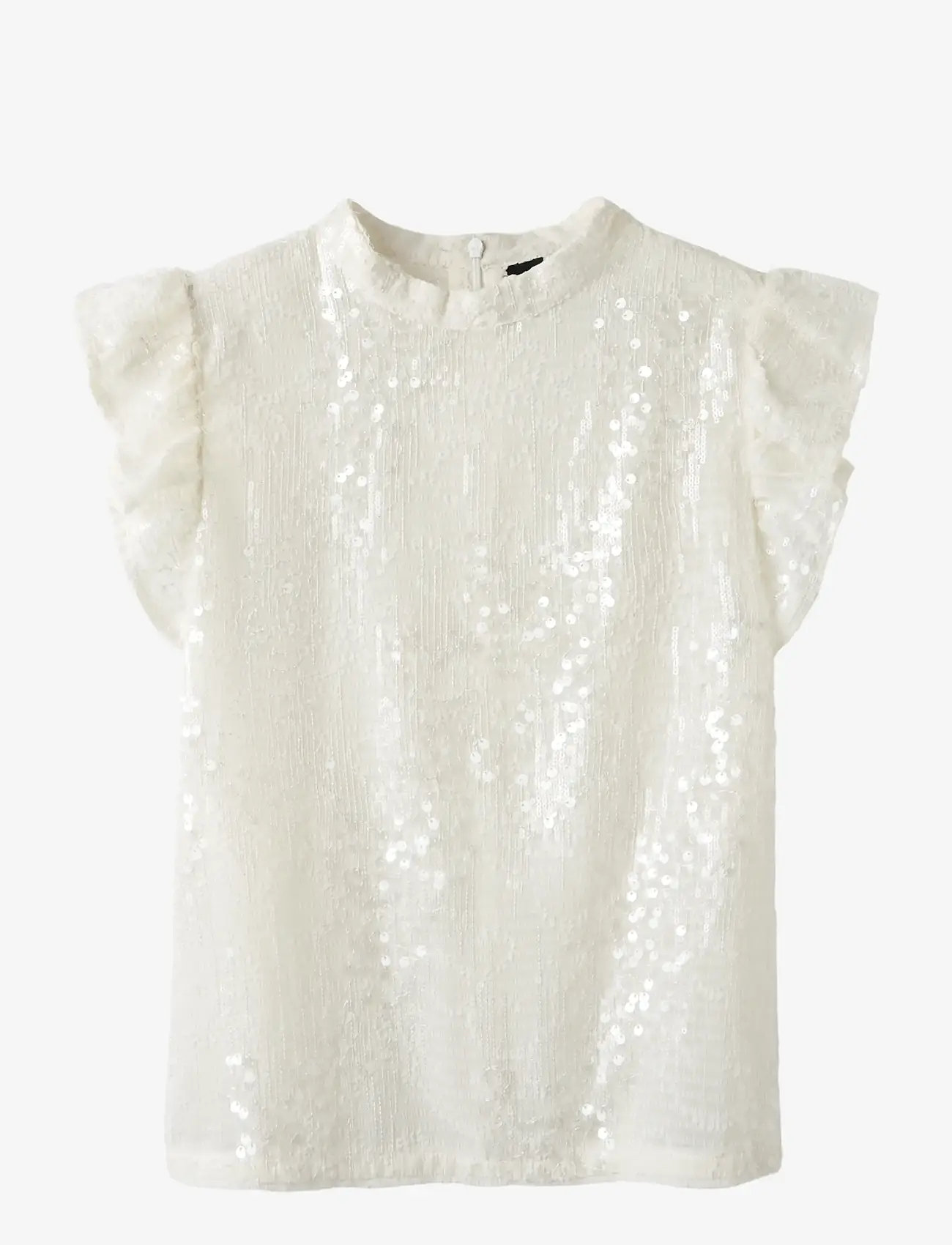 LMTD - NLFRISIANNA SL SHIRT - kurzärmlige hemden - white alyssum - 0