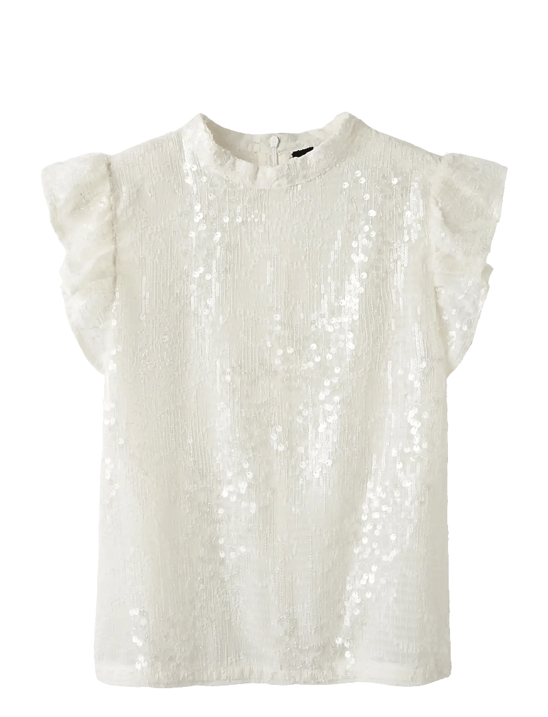 LMTD - NLFRISIANNA SL SHIRT - chemises à manches courtes - white alyssum - 0
