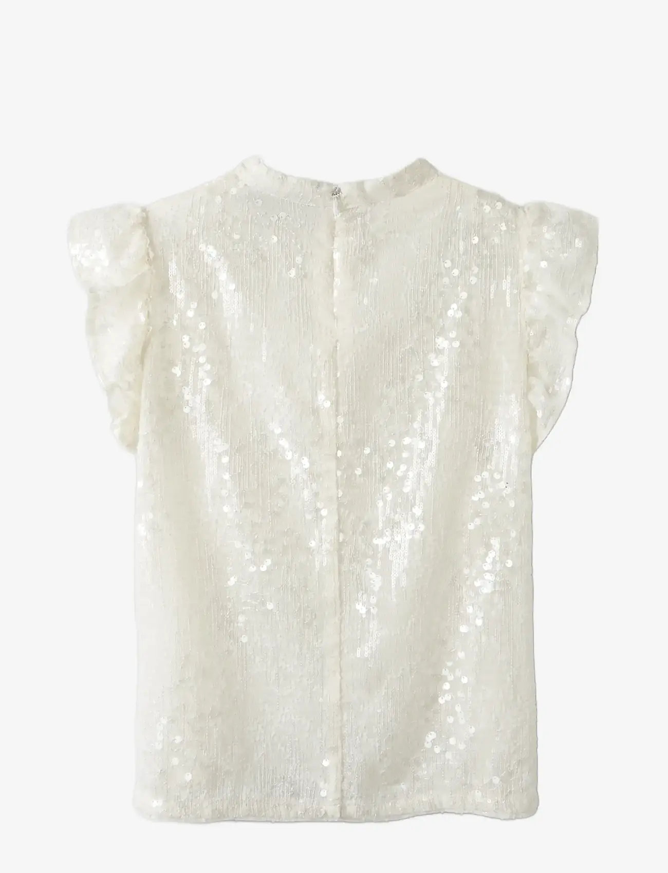 LMTD - NLFRISIANNA SL SHIRT - kurzärmlige hemden - white alyssum - 1