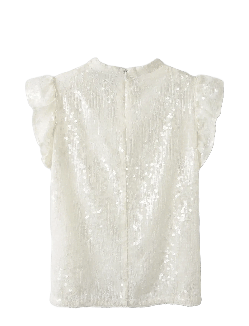 LMTD - NLFRISIANNA SL SHIRT - chemises à manches courtes - white alyssum - 1