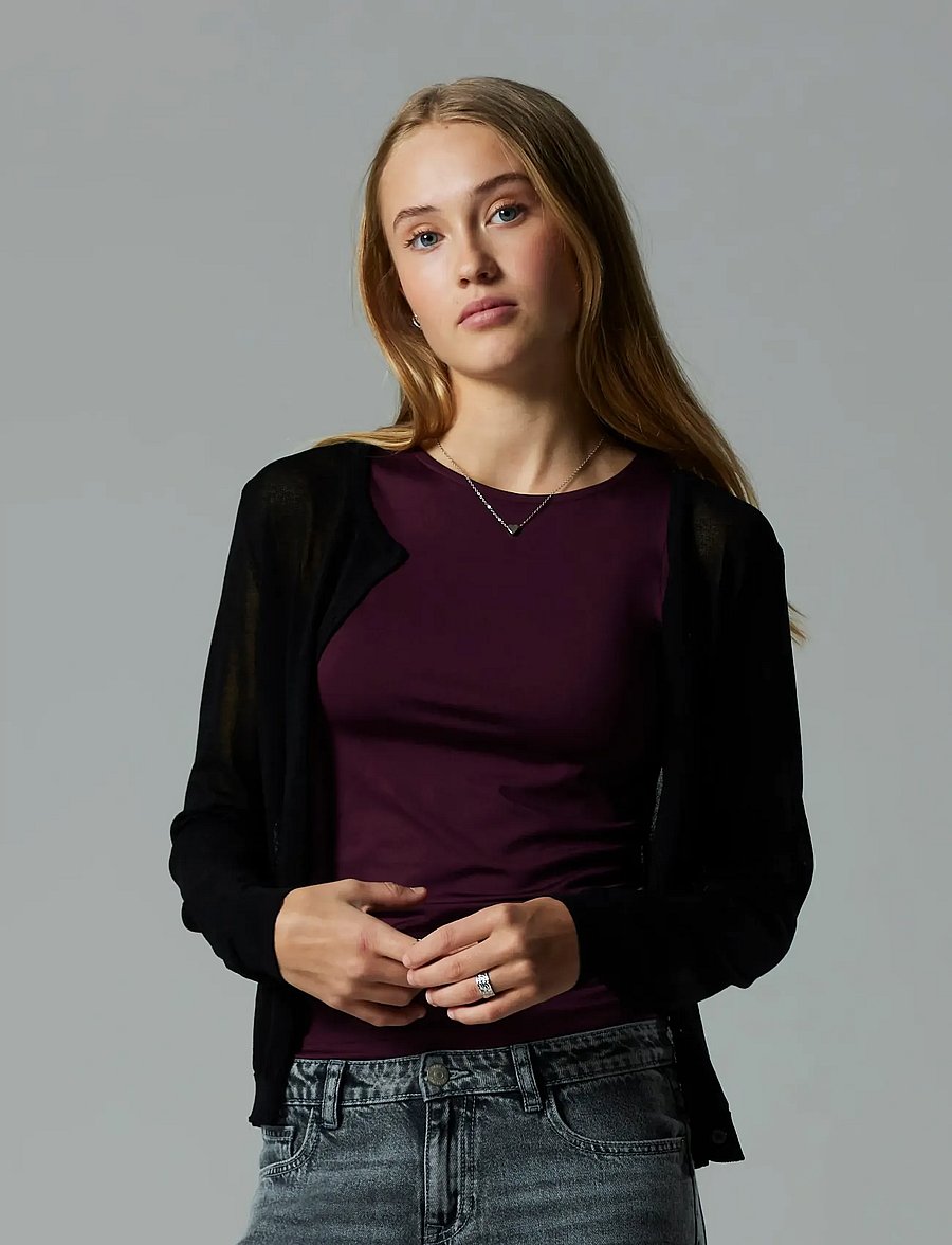 LMTD - NLFDINCI SL TIGHT NECK SHORT TOP - fig - 4