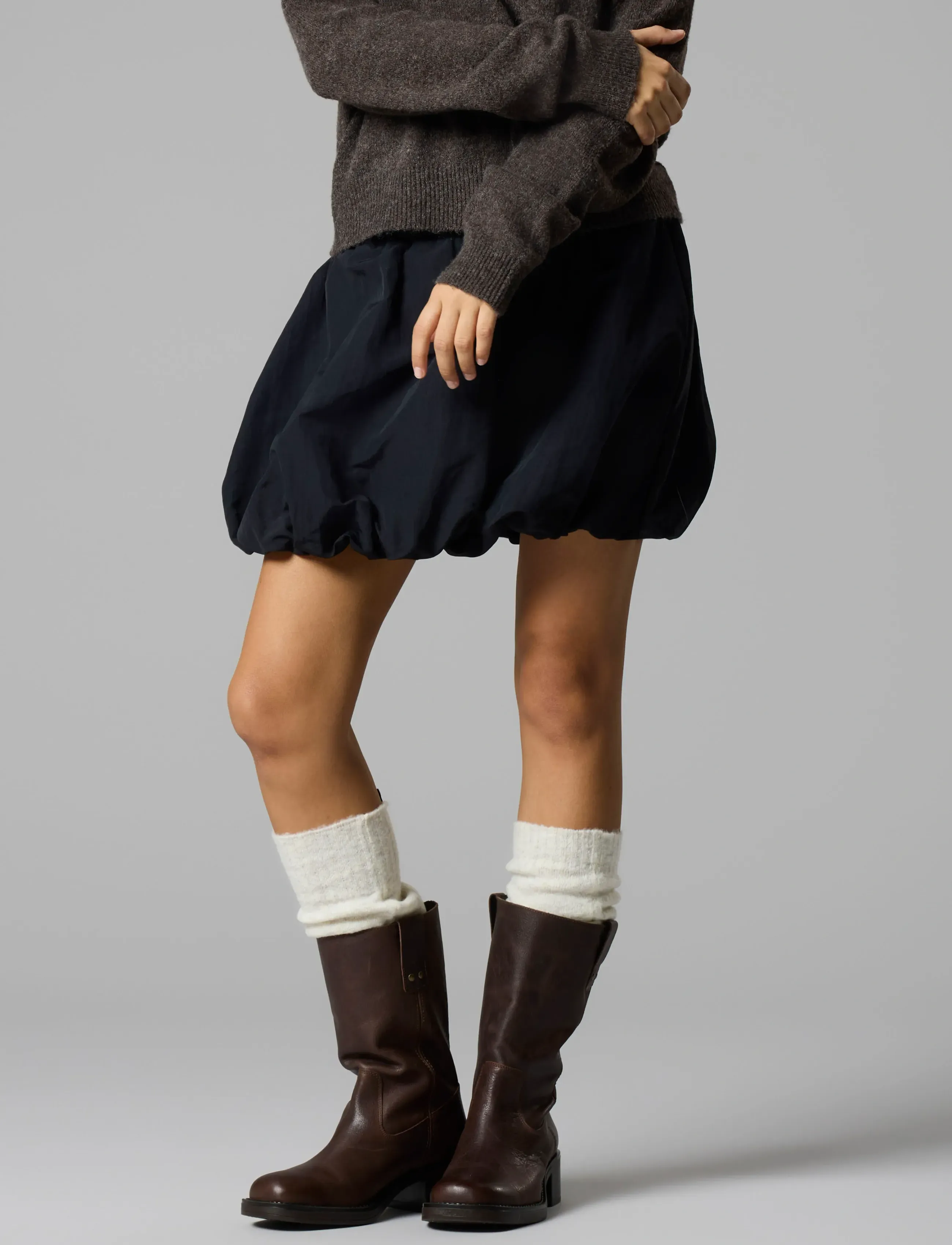 LMTD - NLFRIBAL SHORT BALLOON SKIRT - jupes courtes - black - 5