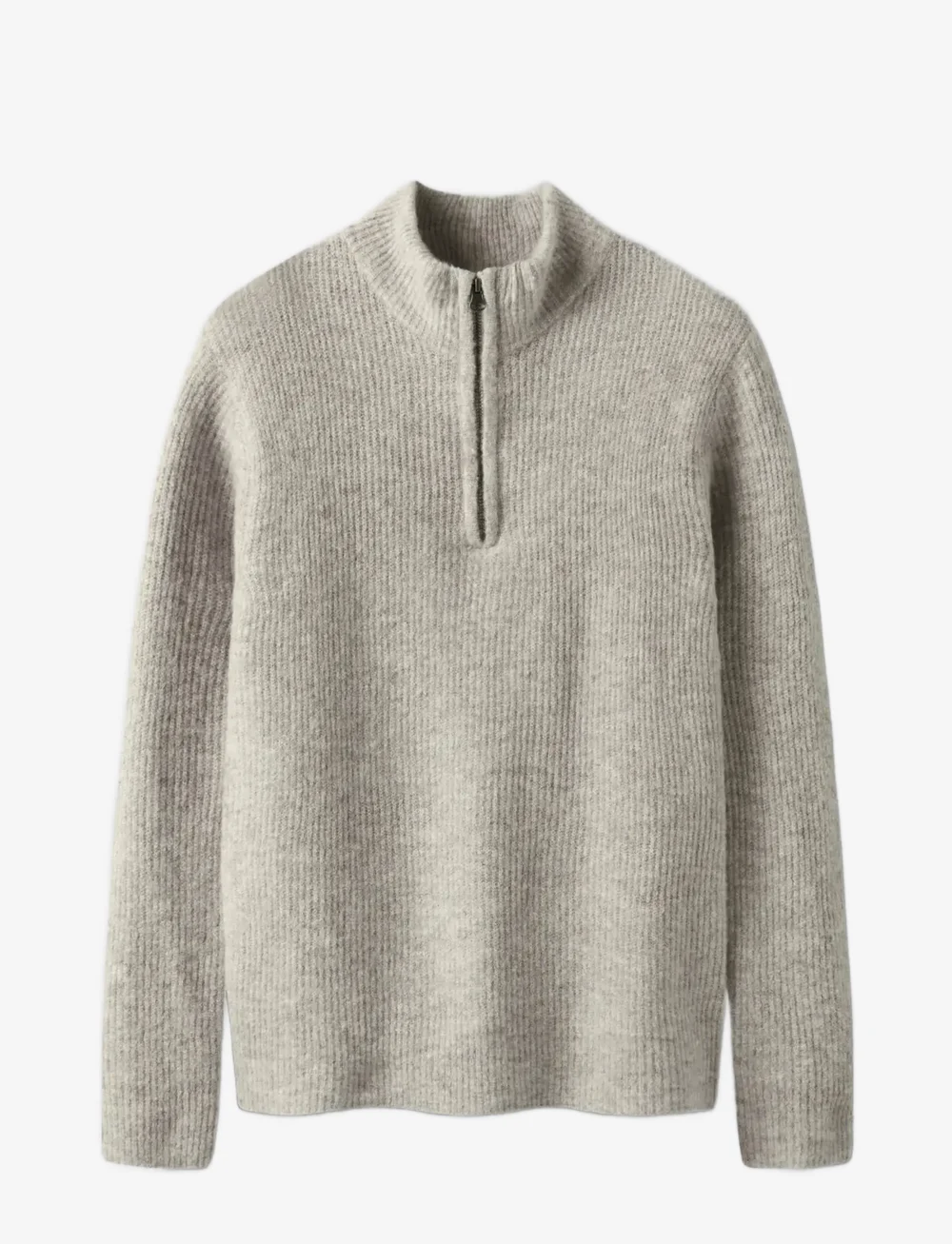 LMTD - NLMKLEAVE LS HALF ZIP KNIT - džemperiai - peyote melange - 1