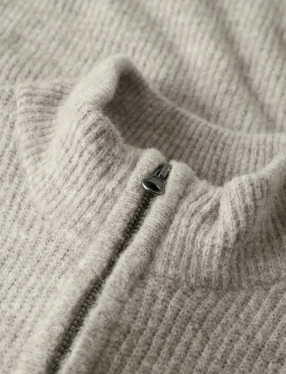 LMTD - NLMKLEAVE LS HALF ZIP KNIT - džemperiai - peyote melange - 4