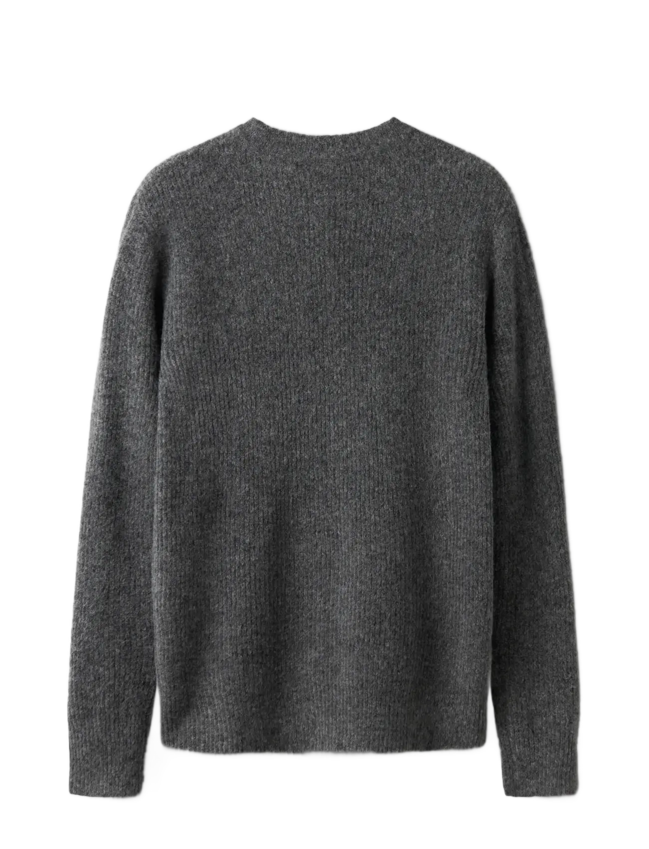 LMTD - NLMREAVE LS O-NECK KNIT - stickade tröjor - dark grey melange - 2