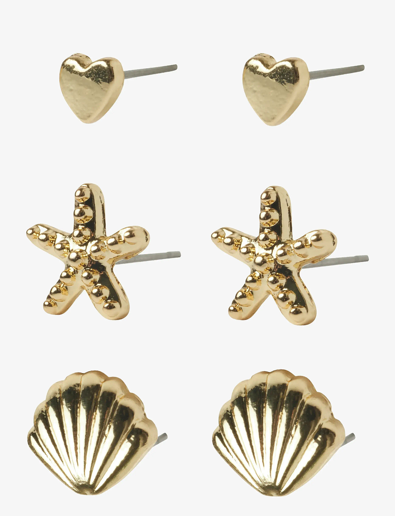 LMTD - NLFSEA 3P SMALL EARRINGS - auskarai - gold colour - 0