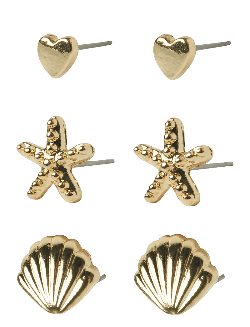 LMTD - NLFSEA 3P SMALL EARRINGS - auskarai - gold colour - 0