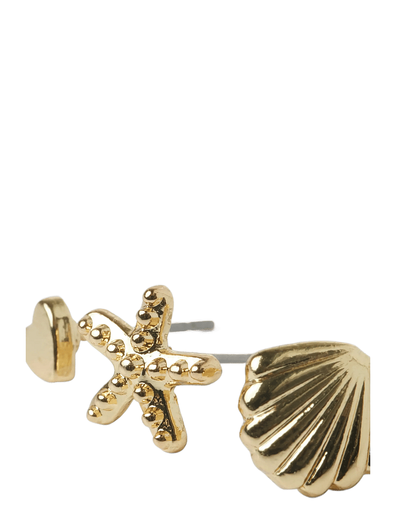 LMTD - NLFSEA 3P SMALL EARRINGS - auskarai - gold colour - 1