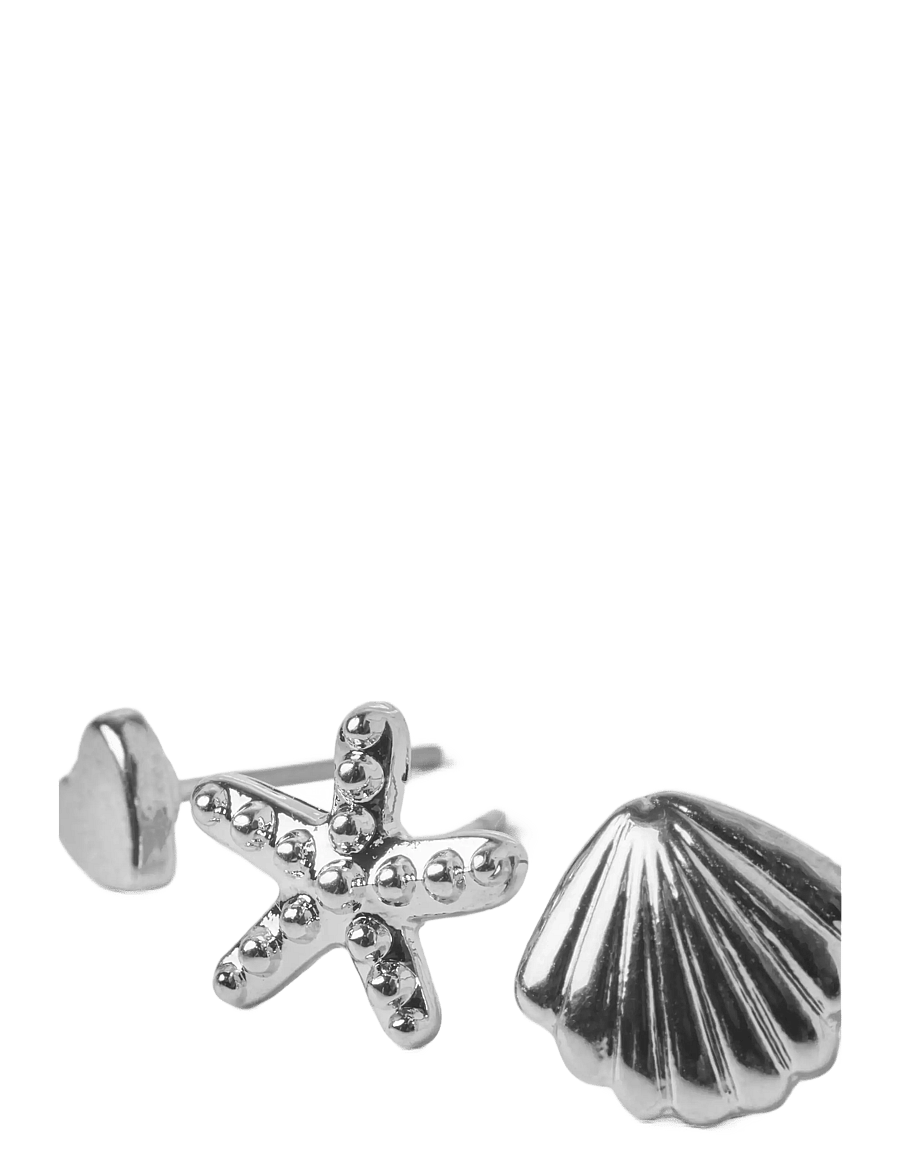 LMTD - NLFSEA 3P SMALL EARRINGS - auskari - silver - 1