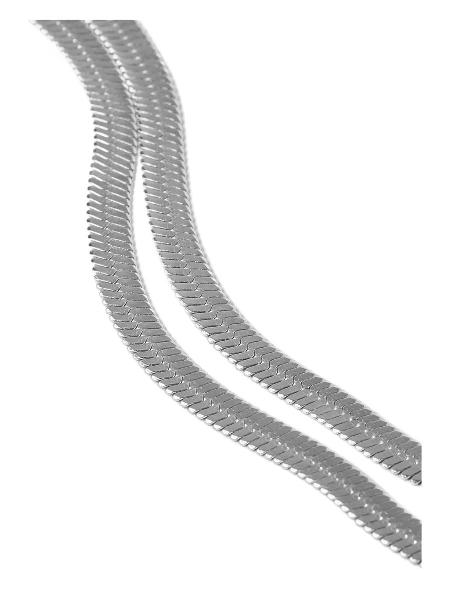 LMTD - NLFFLAT NECKLACE - halsketten - silver - 1