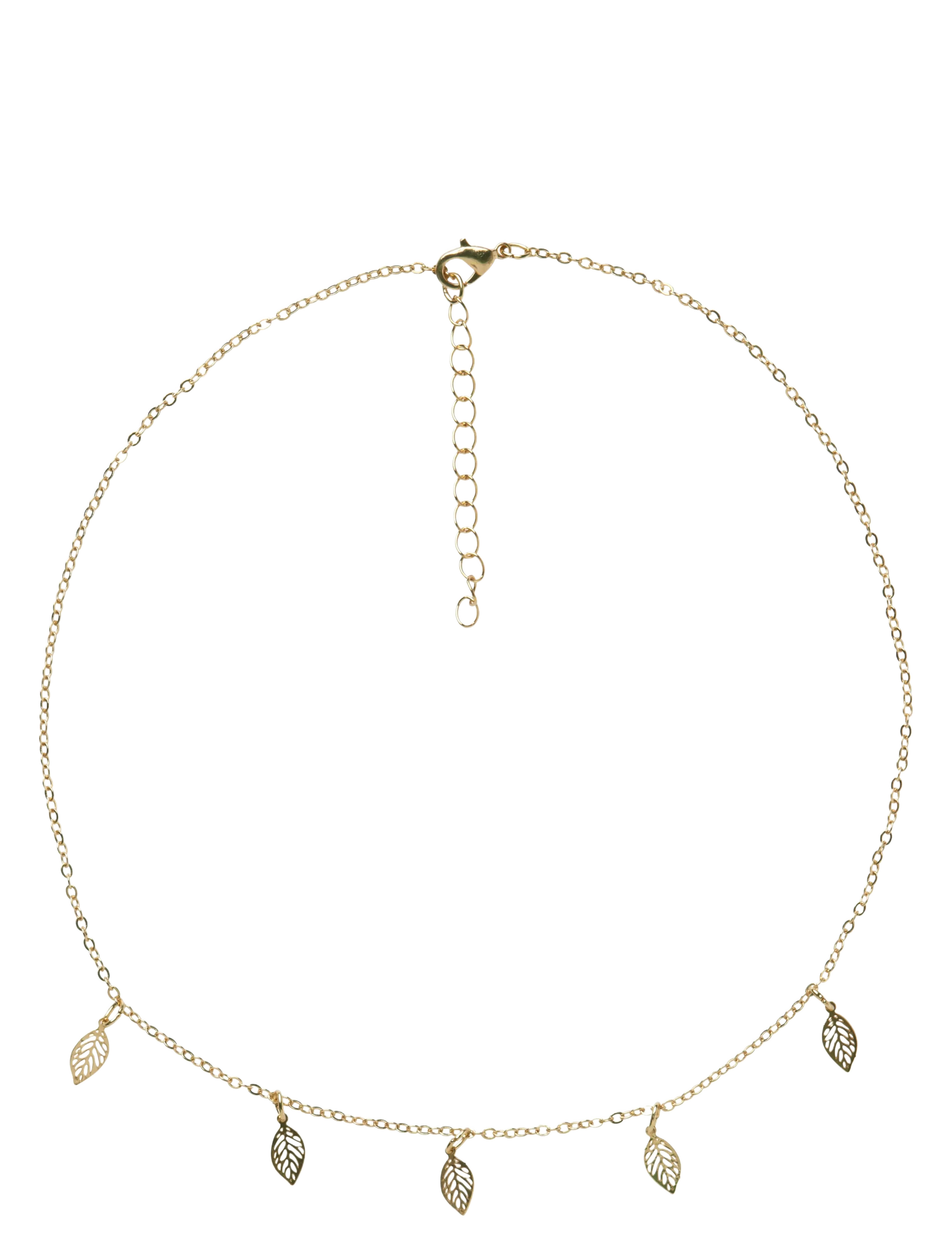 LMTD Nlfleaf Necklace, One Size, Kids Jewellery, Gold - Necklaces, Kinder