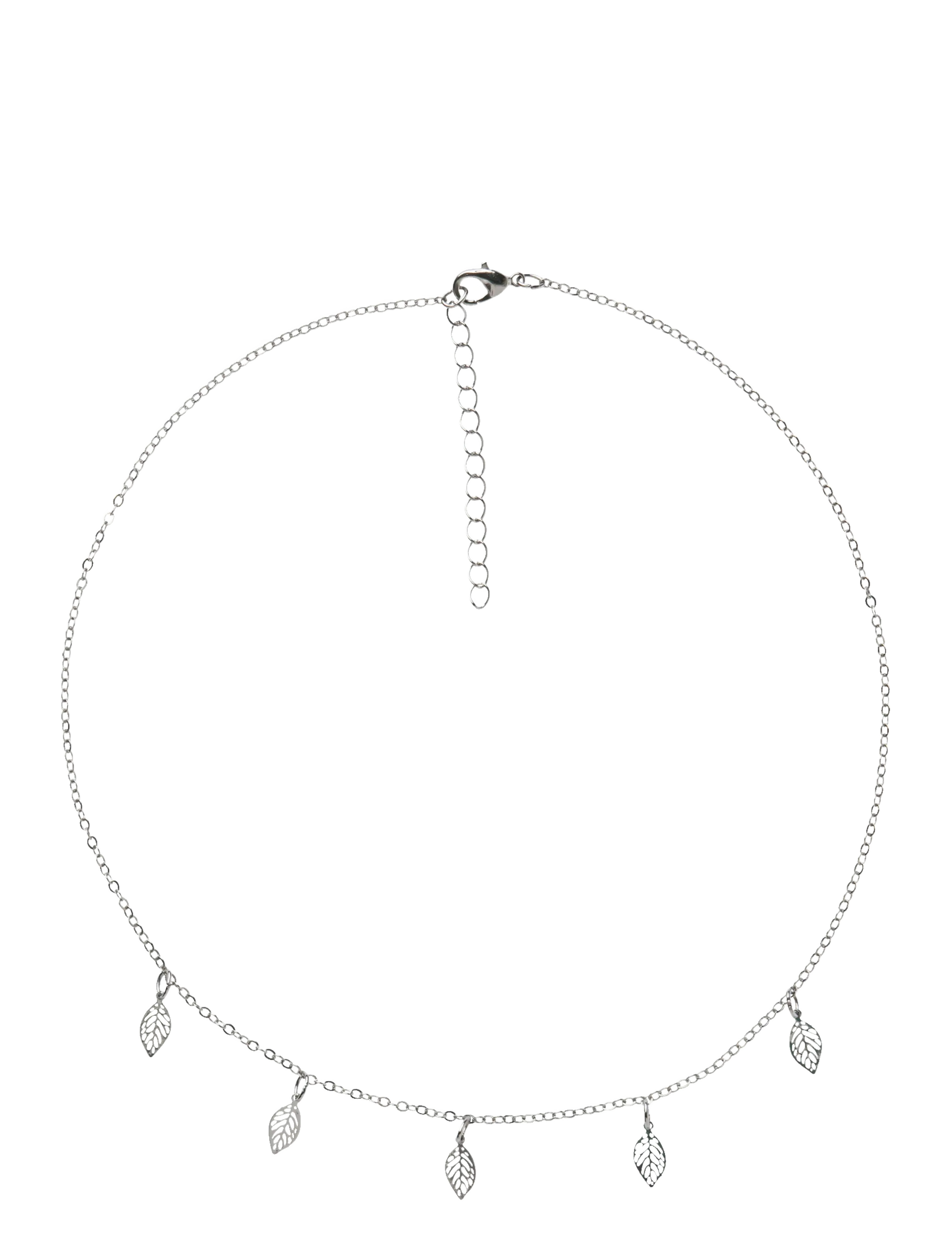 LMTD Nlfleaf Necklace, One Size, Kids Jewellery, Silber - Necklaces, Kinder