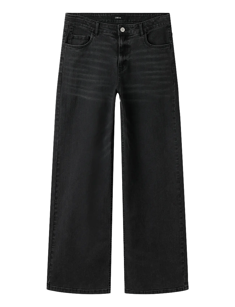 LMTD - NLFBLI DNM NW R WIDE PANT NOOS - laia säärega teksad - black denim - 1
