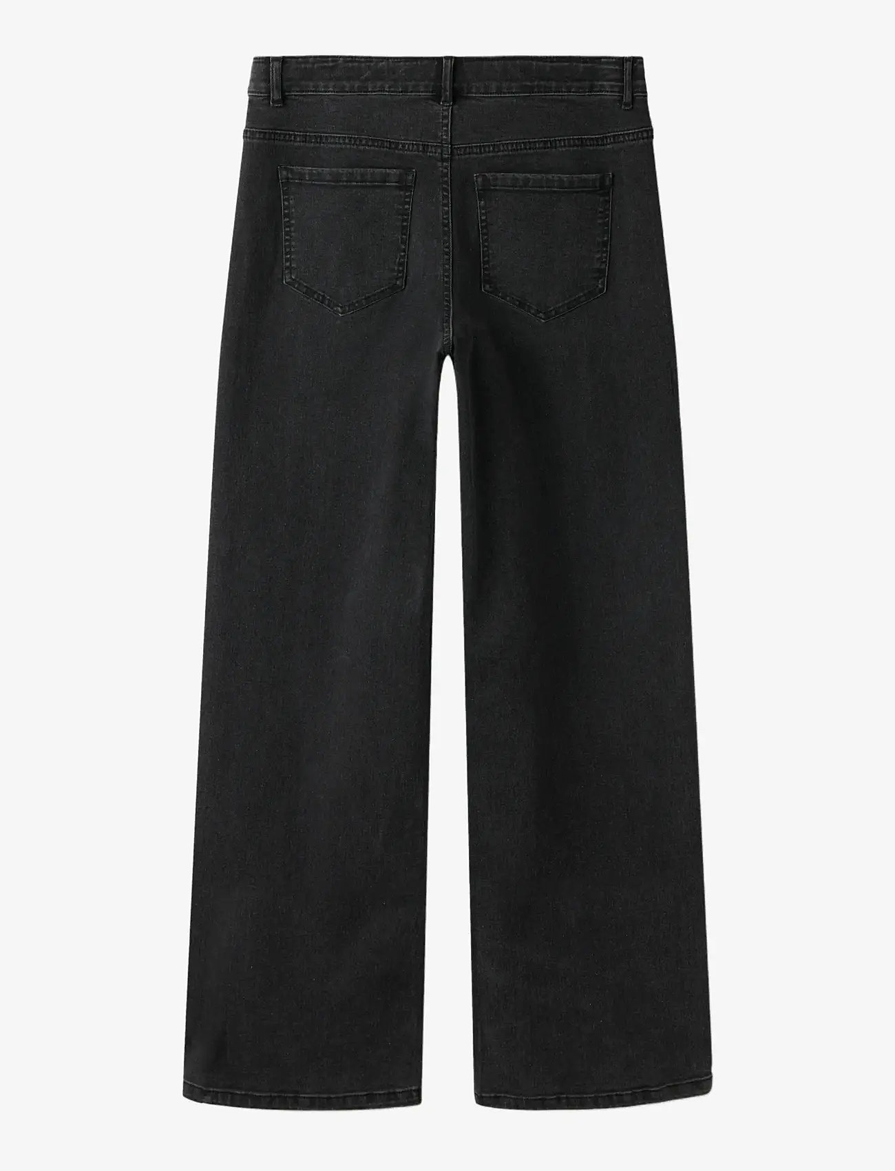 LMTD - NLFBLI DNM NW R WIDE PANT NOOS - laia säärega teksad - black denim - 2