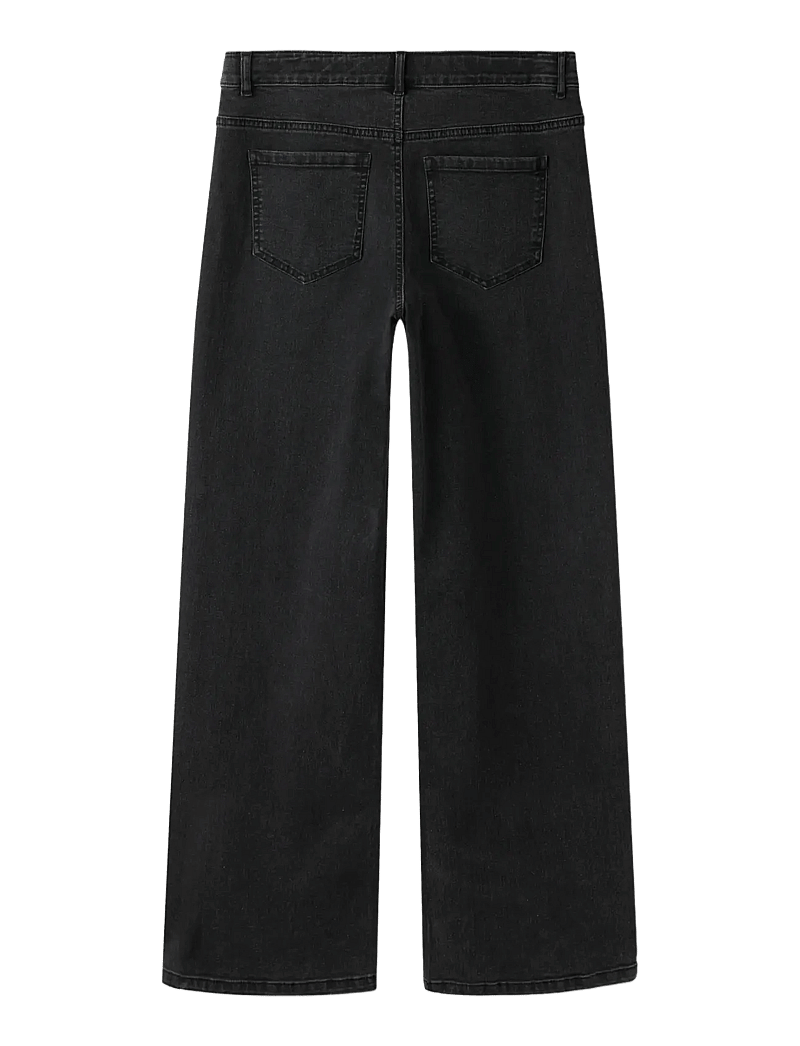 LMTD - NLFBLI DNM NW R WIDE PANT NOOS - laia säärega teksad - black denim - 2