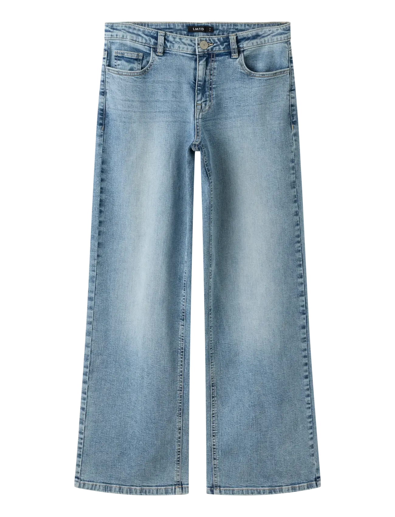 LMTD NLFBLI DNM NW R WIDE PANT NOOS - Brede jeans - LIGHT BLUE DENIM / blue