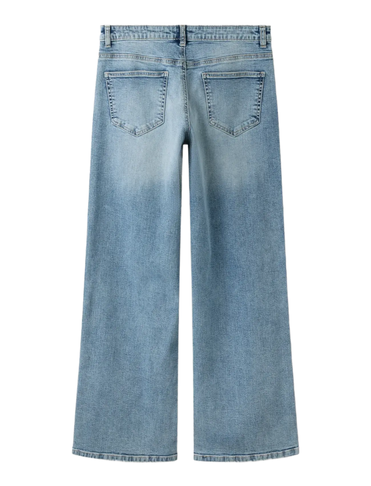 LMTD - NLFBLI DNM NW R WIDE PANT NOOS - brede jeans - light blue denim - 2