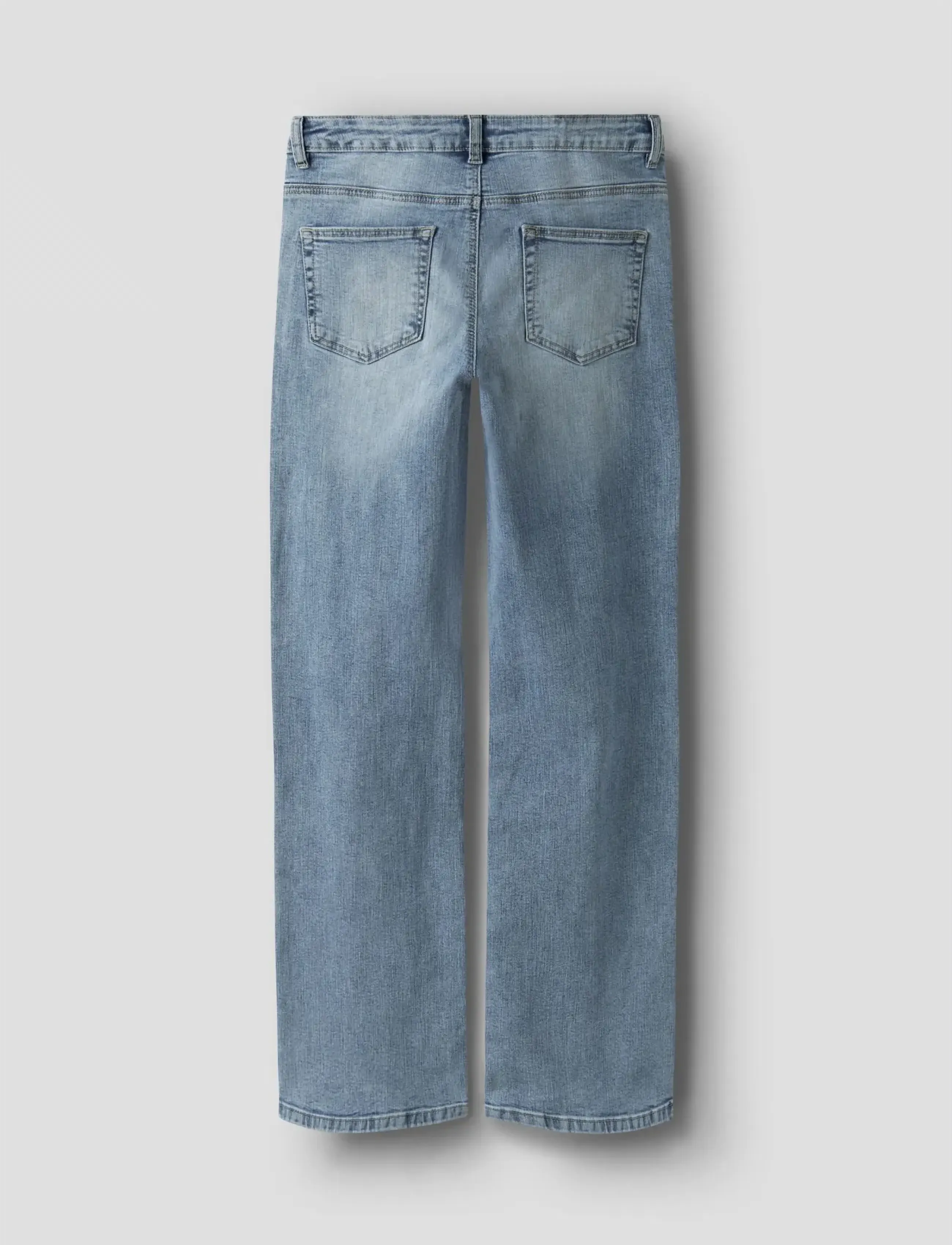 LMTD - NLFBLI DNM NW R WIDE PANT NOOS - brede jeans - light blue denim - 3